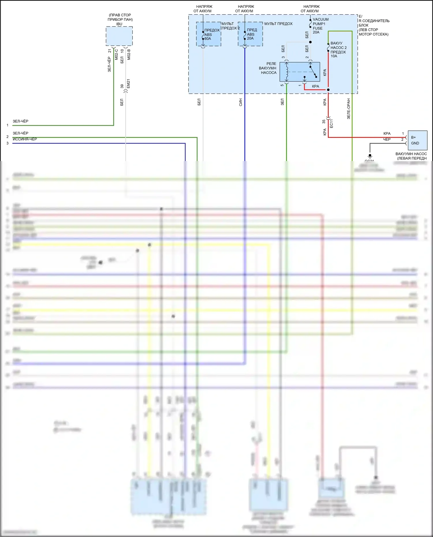 Santa Fe Hyundai IV рестайлинг (2020-2024): Антиблокировочная система abs электросхема, за исключением гибридной (2 из 3) 