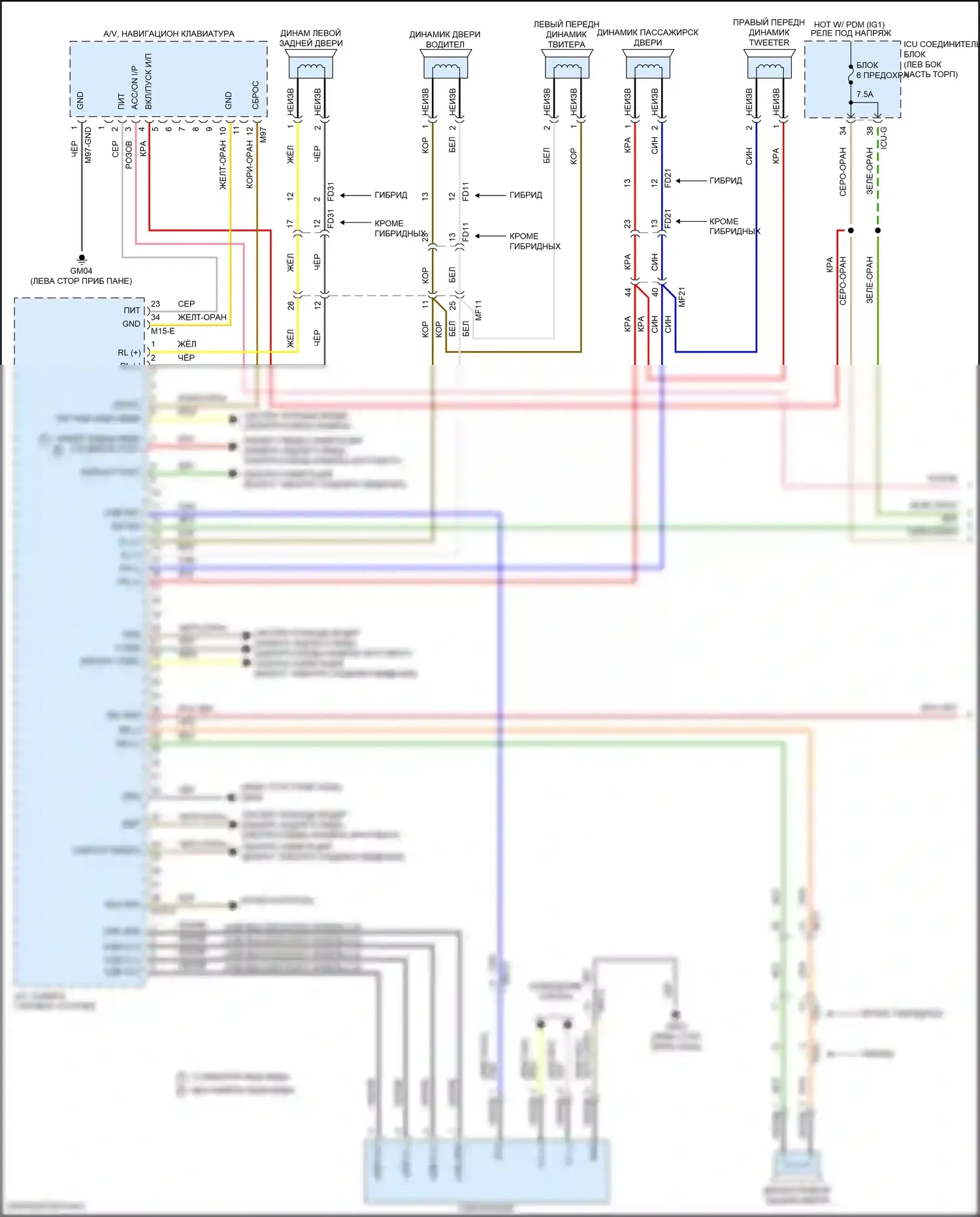 Santa Fe Hyundai IV рестайлинг (2020-2024): Магнитола, с навигацией и диаплеей, без усилителя (1 из 3) 
