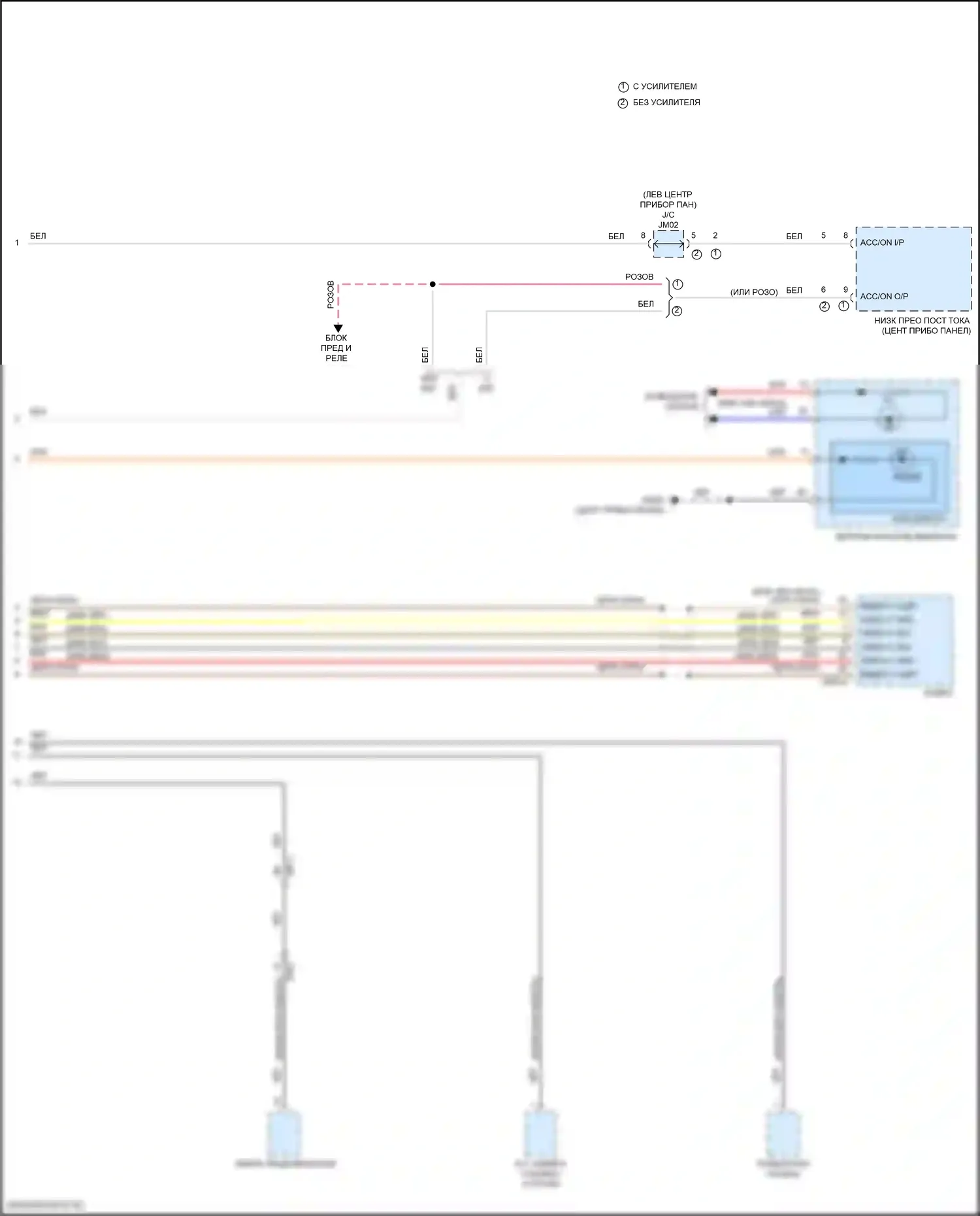 Santa Fe Hyundai IV рестайлинг (2020-2024): Электросхема камеры кругового обзора (2 из 2) 