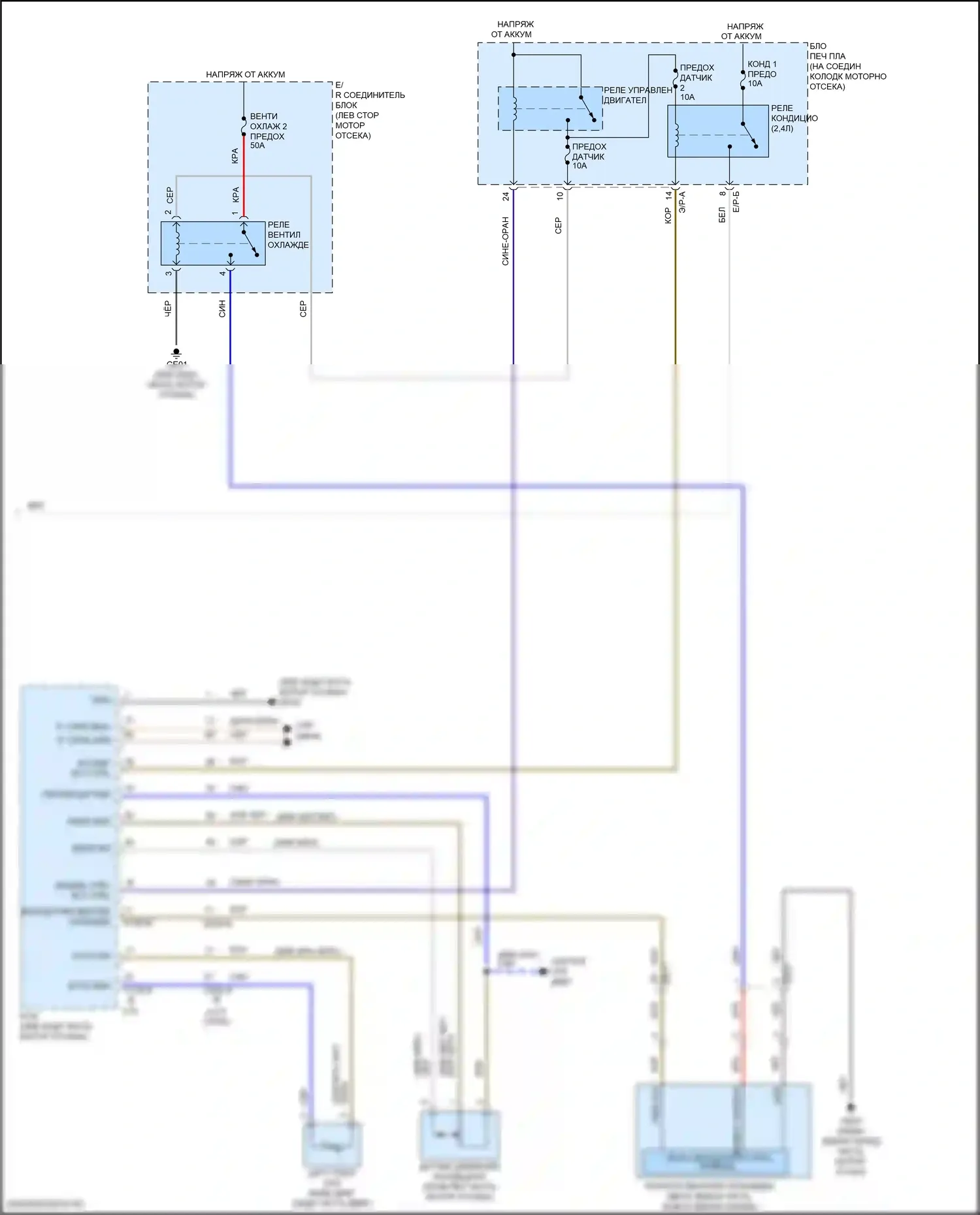 Santa Fe Hyundai IV (2018-2021): Электросхема климат контроля (5 из 5) 