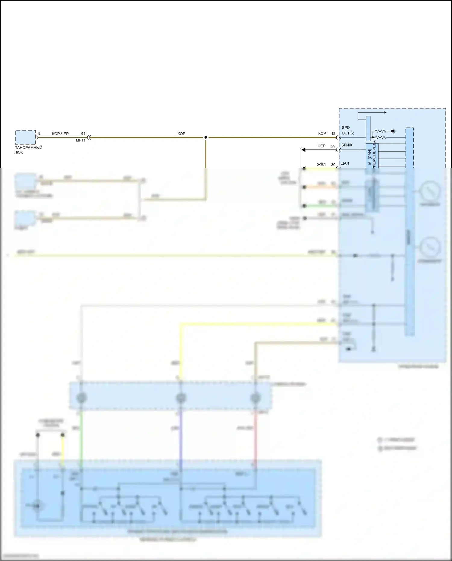 Santa Fe Hyundai IV (2018-2021): Электросхема круиз-контроля (2 из 2) 