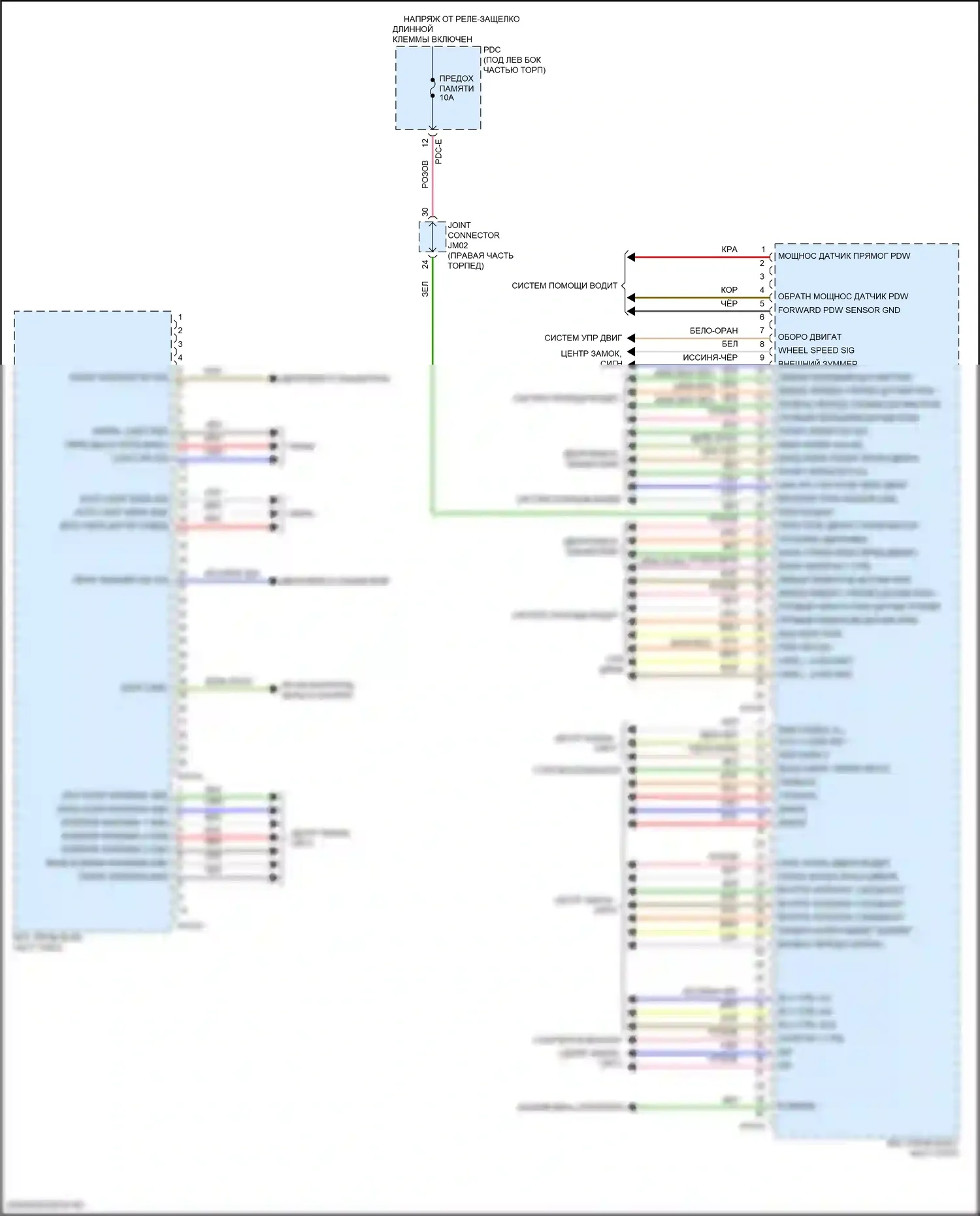 Santa Fe Hyundai V (2023-2024): Электросхема блока встроенного управления (2 из 2) 