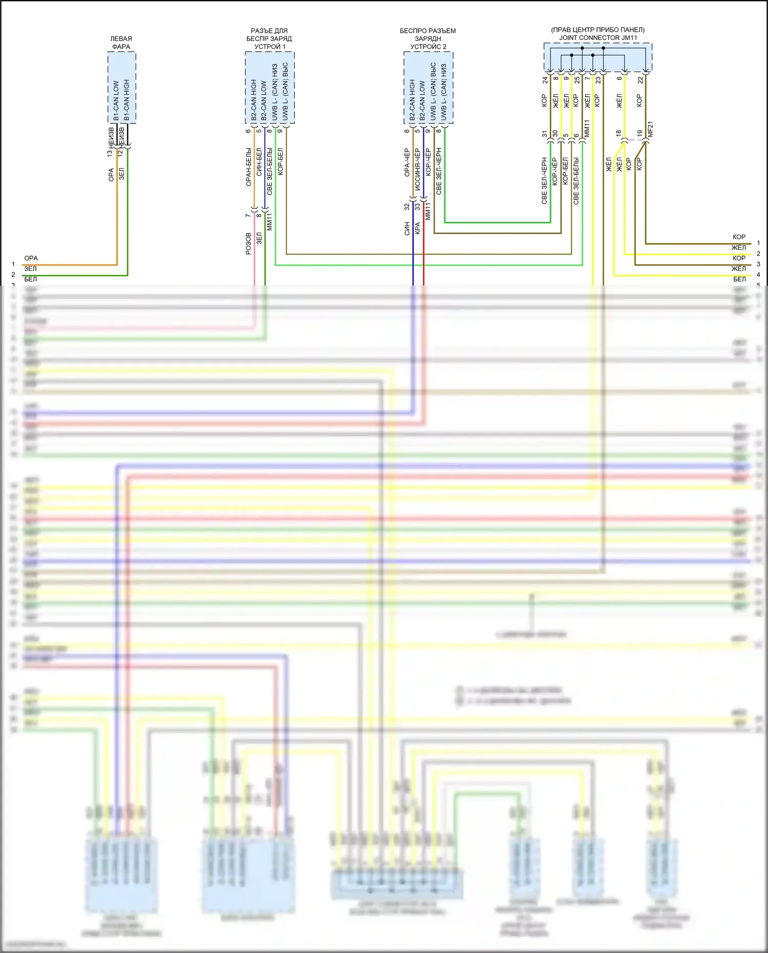 Santa Fe Hyundai V (2023-2024): Can шина электросхема, гибридная (8 из 11) 