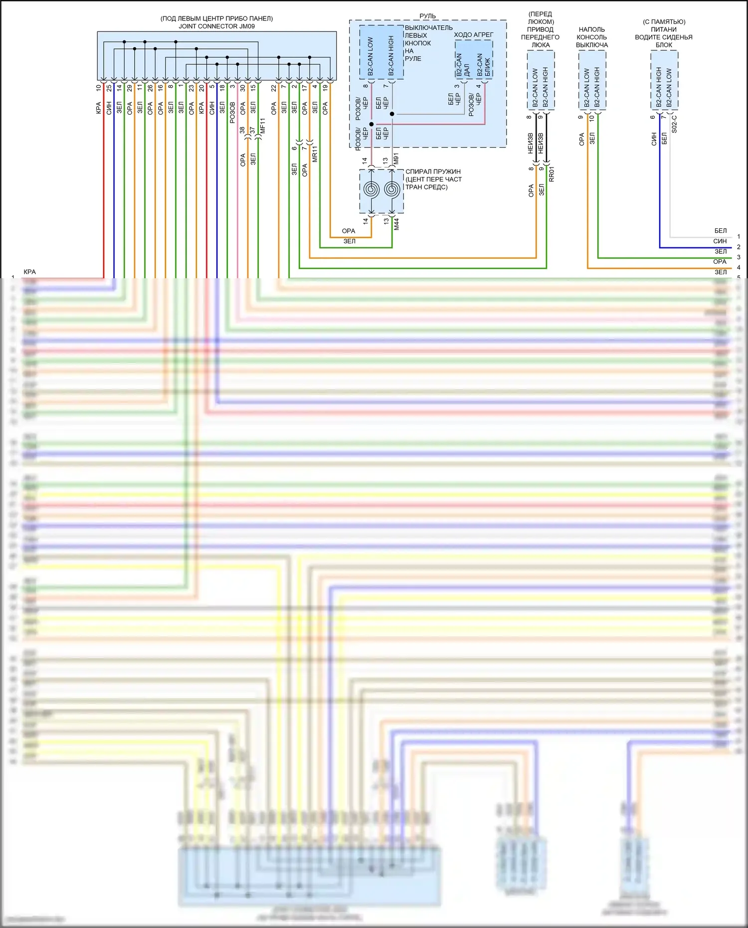 Santa Fe Hyundai V (2023-2024): Can шина электросхема, за исключением гибридной (3 из 10) 