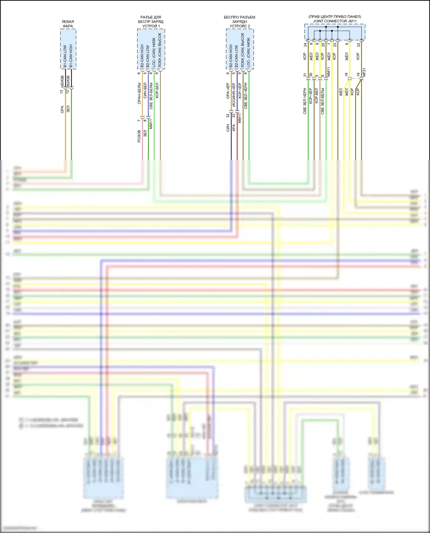 Santa Fe Hyundai V (2023-2024): Can шина электросхема, за исключением гибридной (7 из 10) 