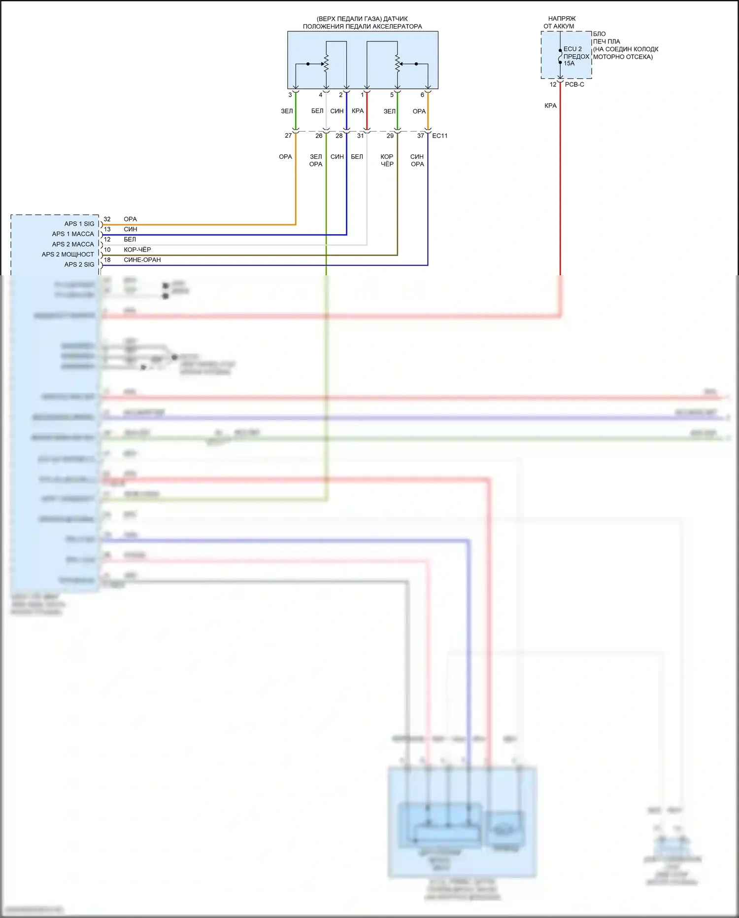 Santa Fe Hyundai V (2023-2024): Электросхема круиз-контроля, гибридная (1 из 3) 
