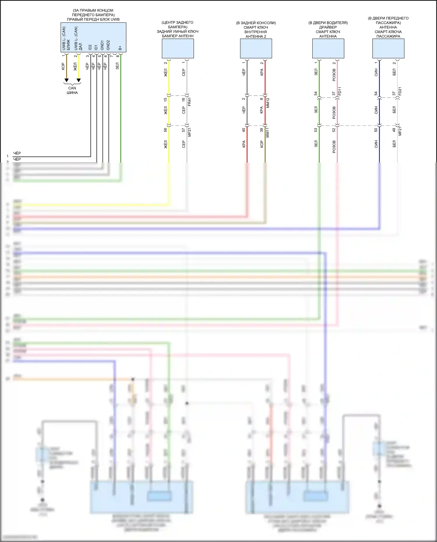 Santa Fe Hyundai V (2023-2024): Электросхема защиты от взлома (5 из 8) 