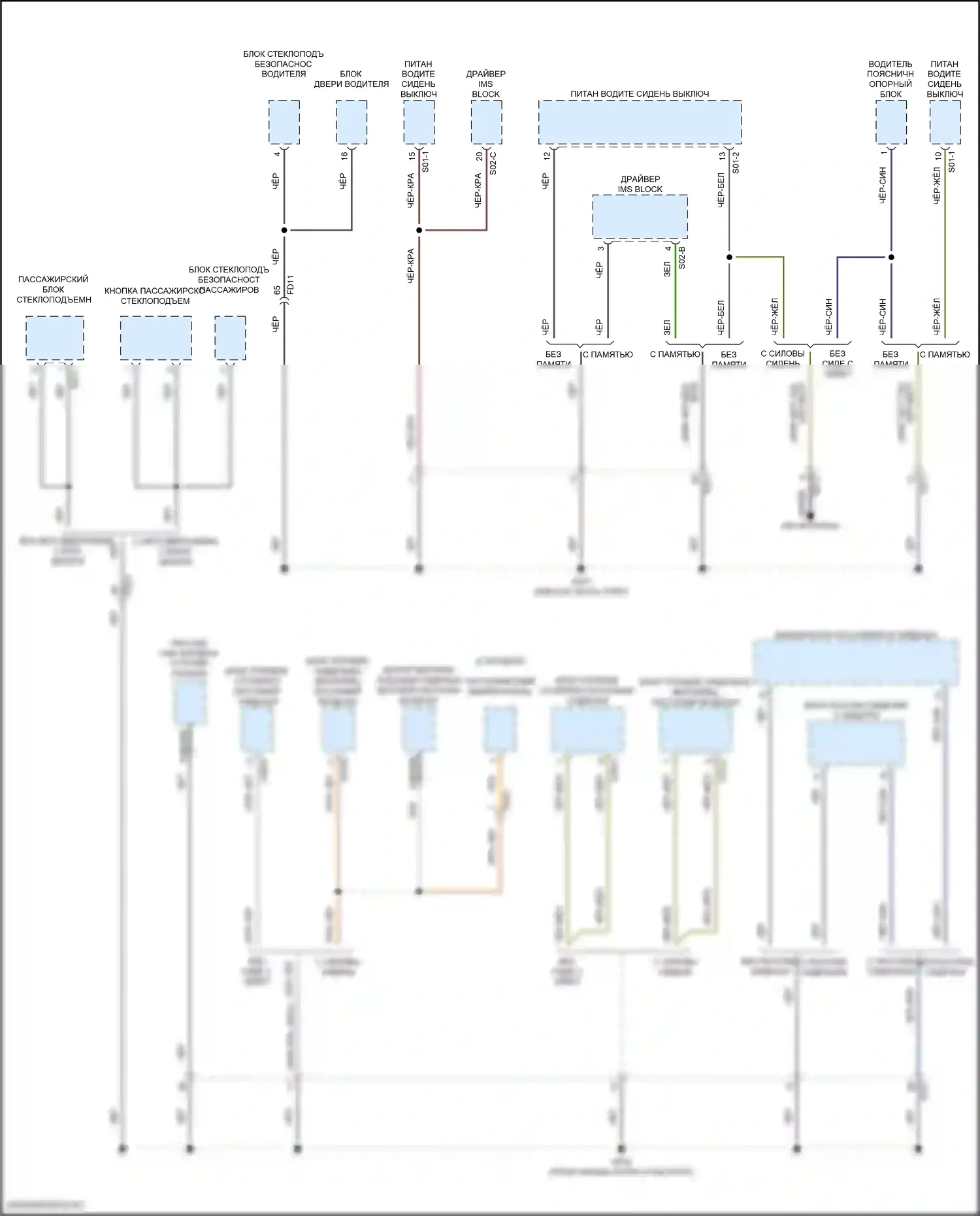 Santa Fe Hyundai V (2023-2024): Электросхема разводки массы, гибридная (5 из 8) 