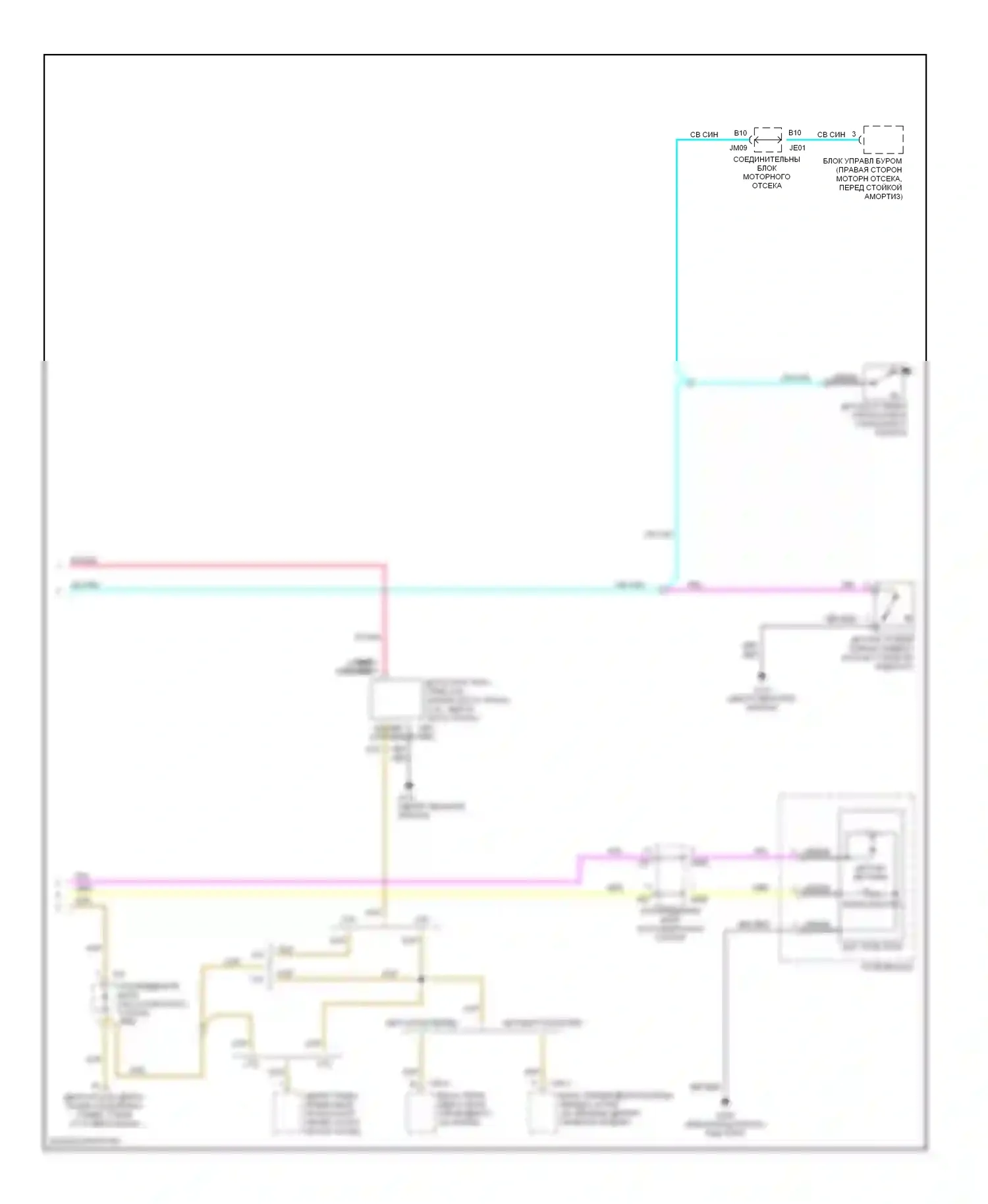 Sonata Hyundai IV (1998-2001): Электросхема приборной панели (2 из 2) 