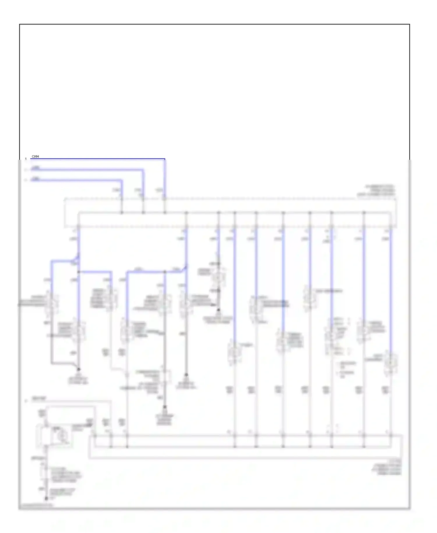 Sonata Hyundai V рестайлинг (2007-2010): Электросхема подсветки приборной панели (2 из 2) 