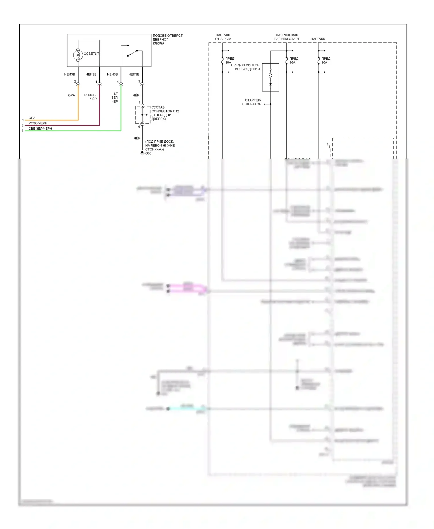 Sonata Hyundai V (2004-2007): Электросхема блоков управления кузовом (2 из 2) 
