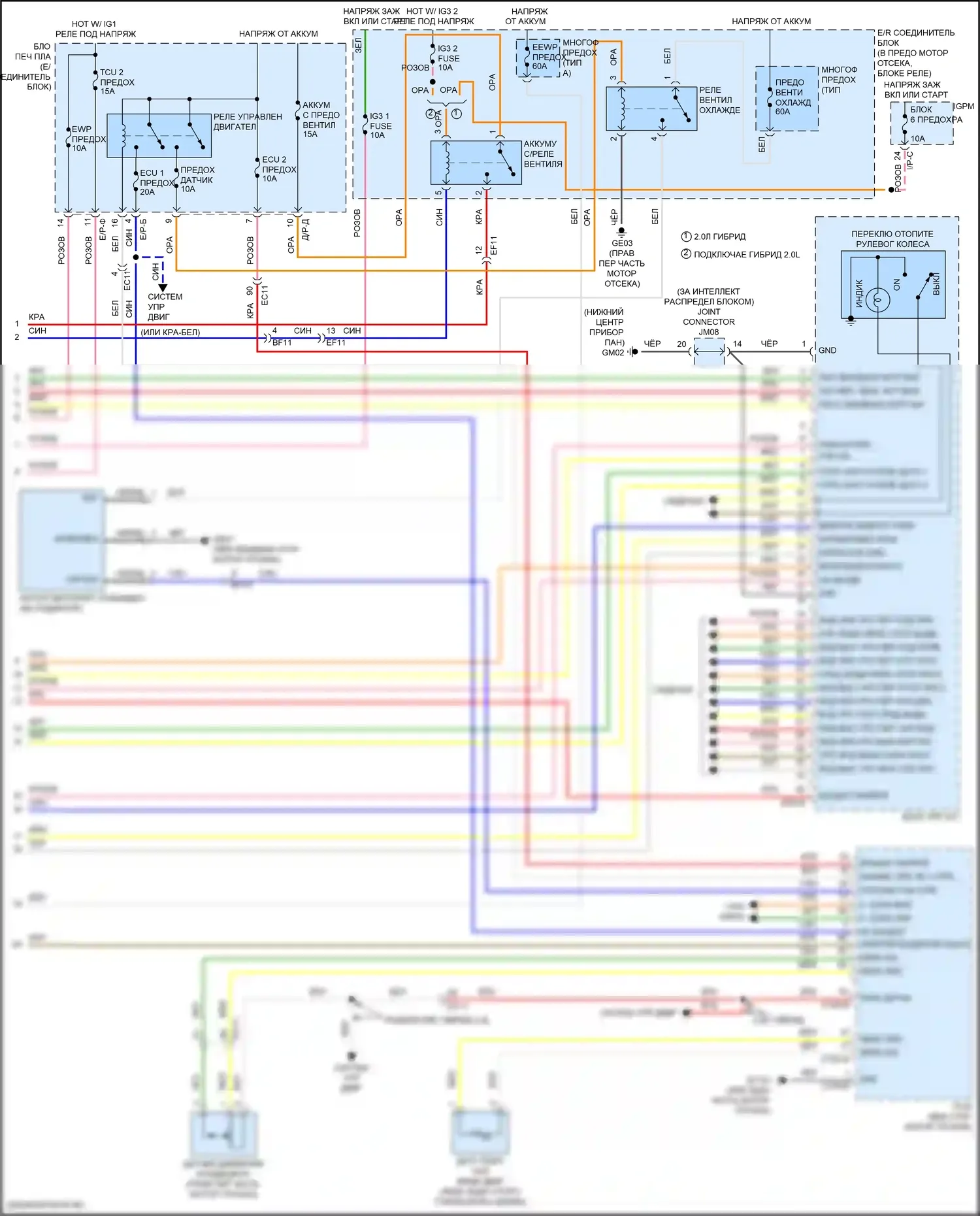 Sonata Hyundai VII рестайлинг (2017-2019): 2.0л гибрид, автоматическая электросхема кондиционера (4 из 4) 