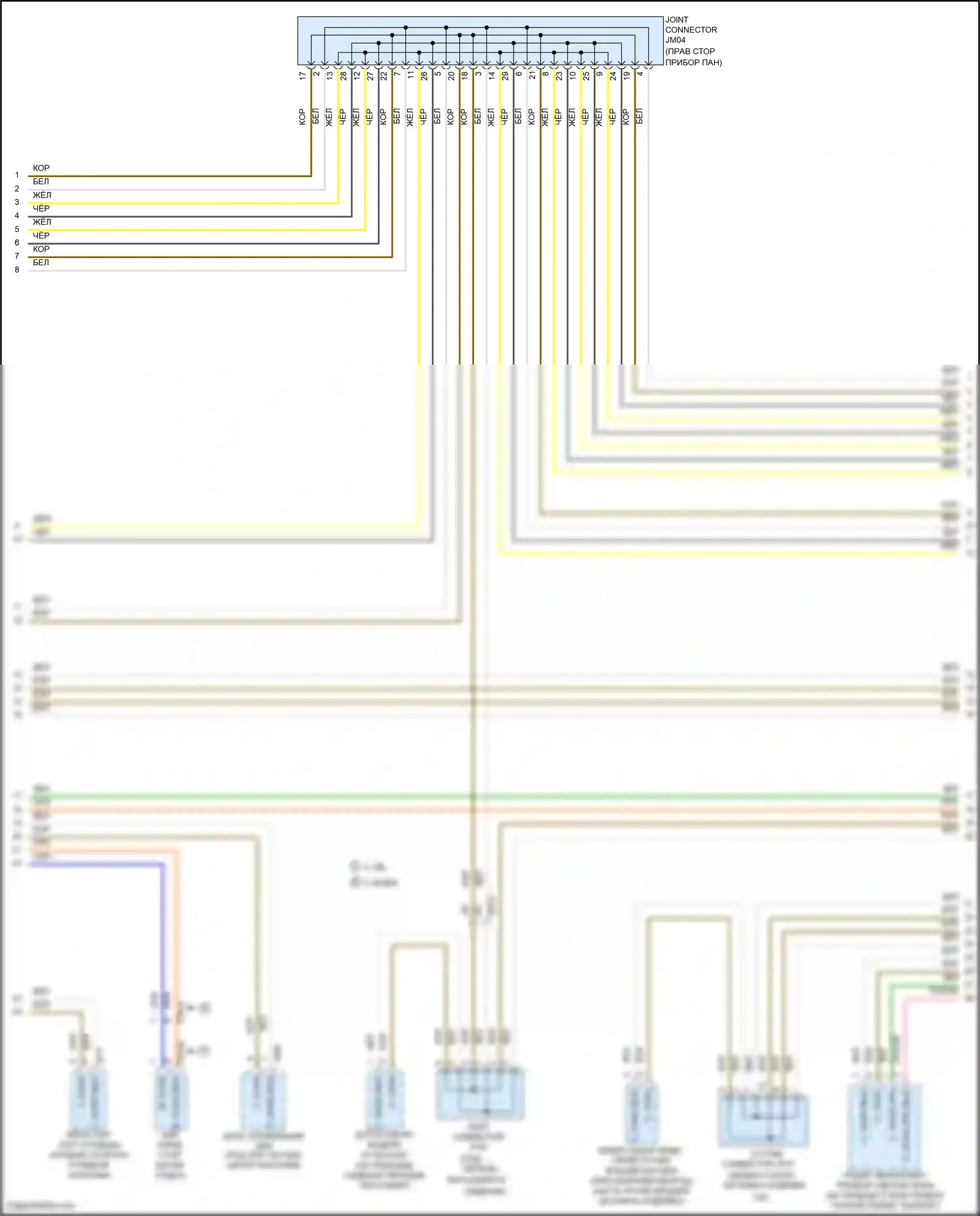 Sonata Hyundai VII (2014-2017): Can шина электросхема, за исключением гибридной (2 из 4) 
