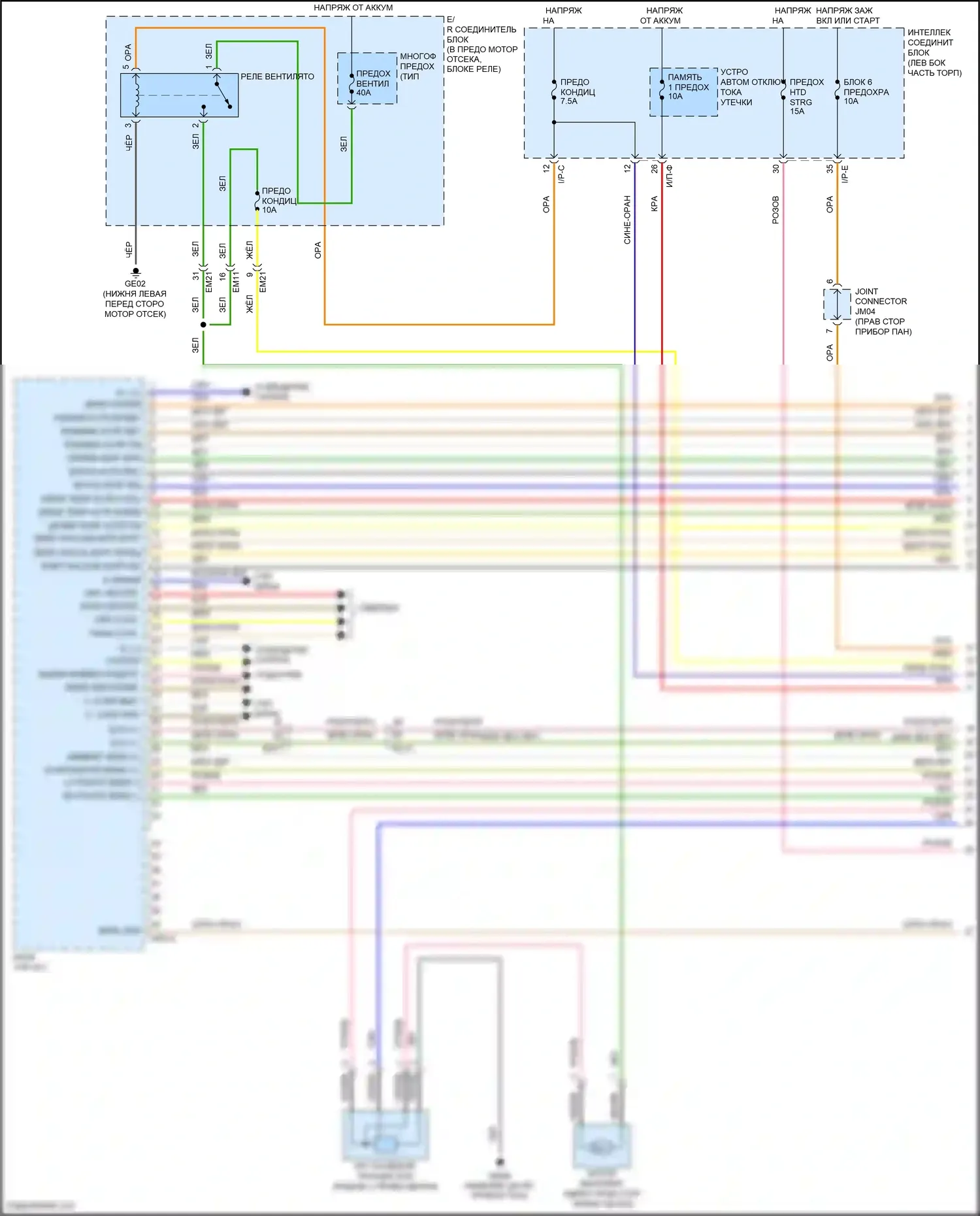Sonata Hyundai VII (2014-2017): 1,6л турбо, автоматическая электросхема кондиционера (1 из 3) 