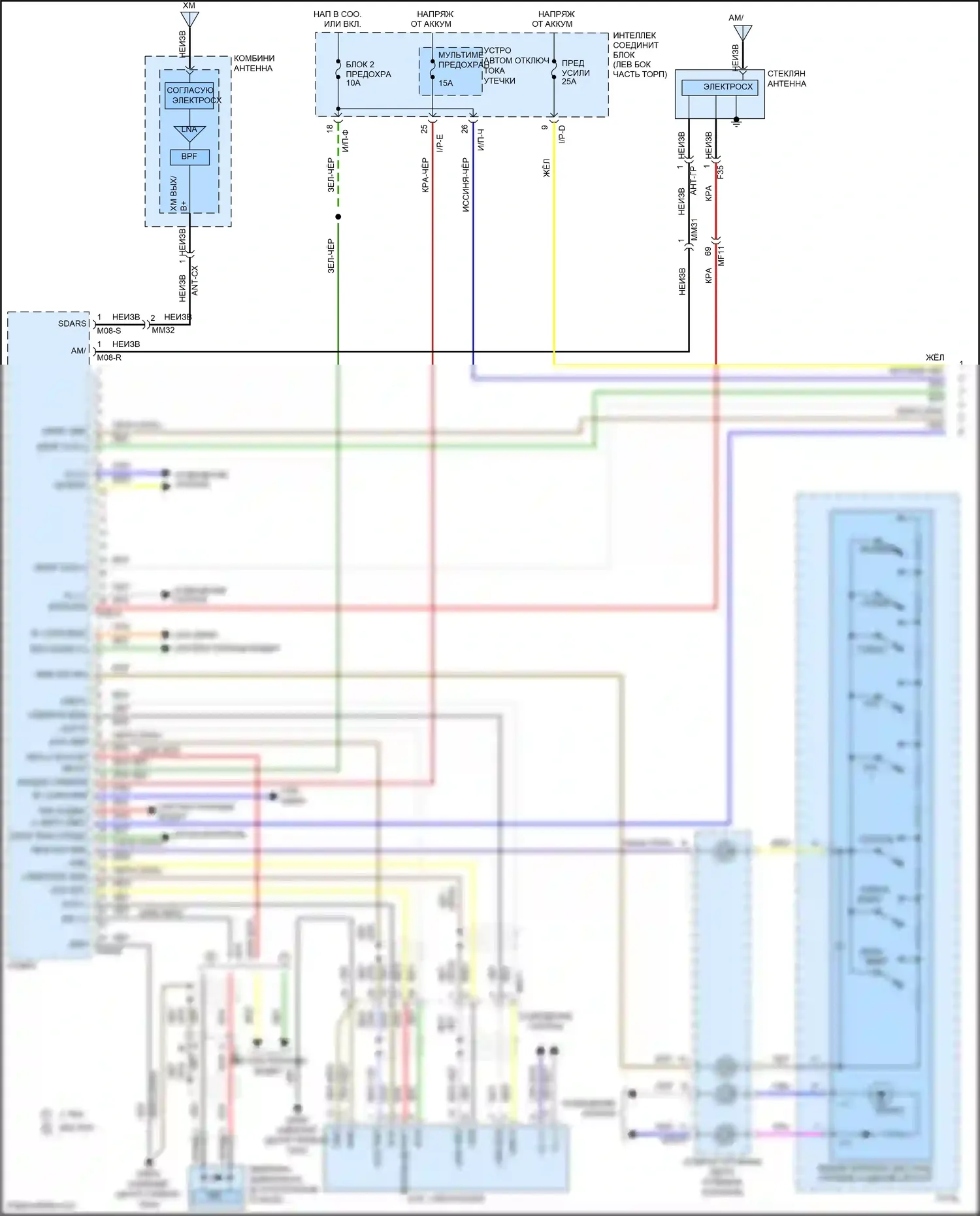 Sonata Hyundai VII (2014-2017): Магнитола, кроме гибридного без навигации, с усилителем jbl (1 из 2) 