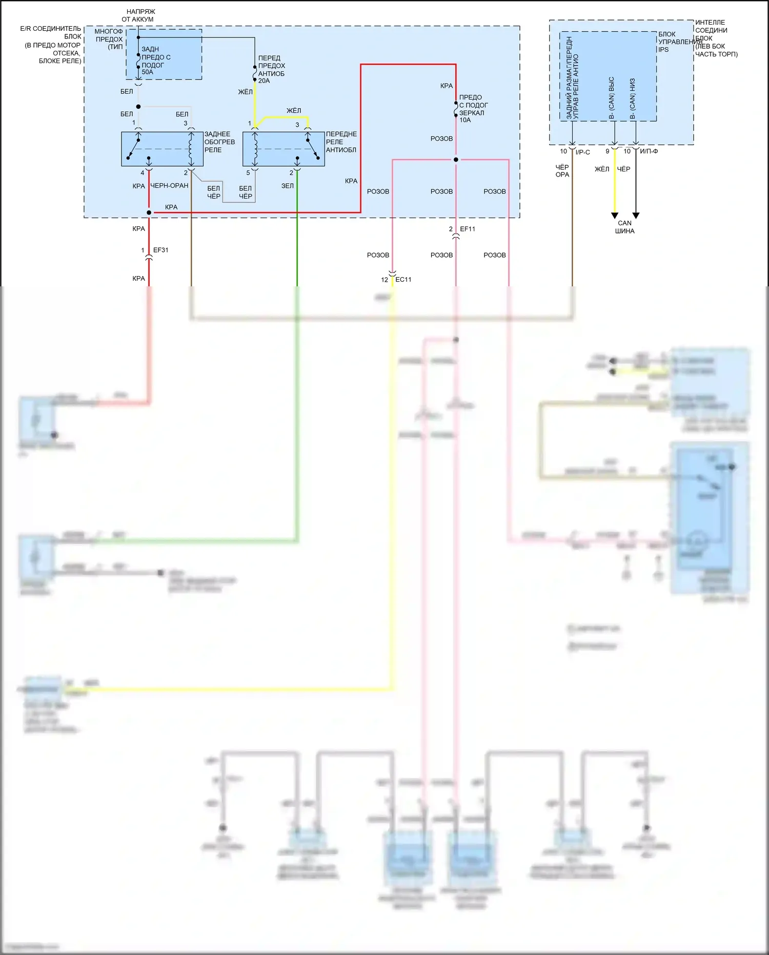 Sonata Hyundai VII (2014-2017): Размагничивает монтажную электросхему, кроме гибридной 