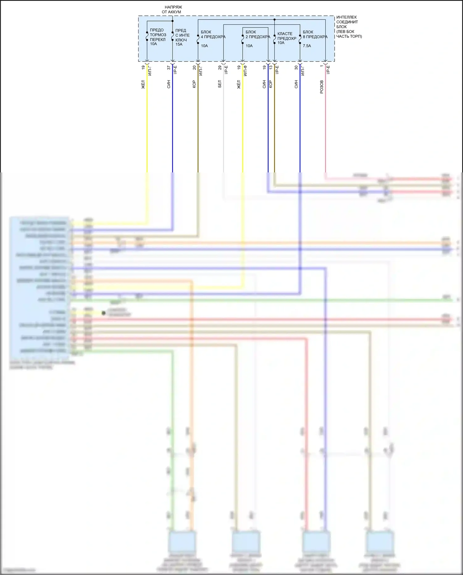 Sonata Hyundai VII (2014-2017): Электросхема иммобилайзера, гибрид (1 из 3) 