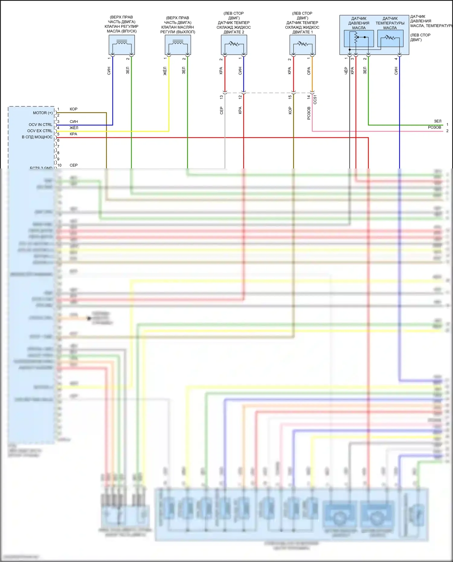 Sonata Hyundai VIII рестайлинг (2023-2024): Электросхема двигатель 2.0л гибрид, mfi электросхема управления (1 из 6) 