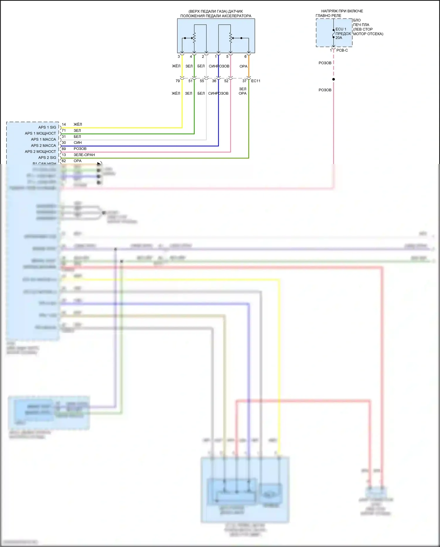 Sonata Hyundai VIII рестайлинг (2023-2024): Электросхема круиз-контроля, гибридная (1 из 3) 