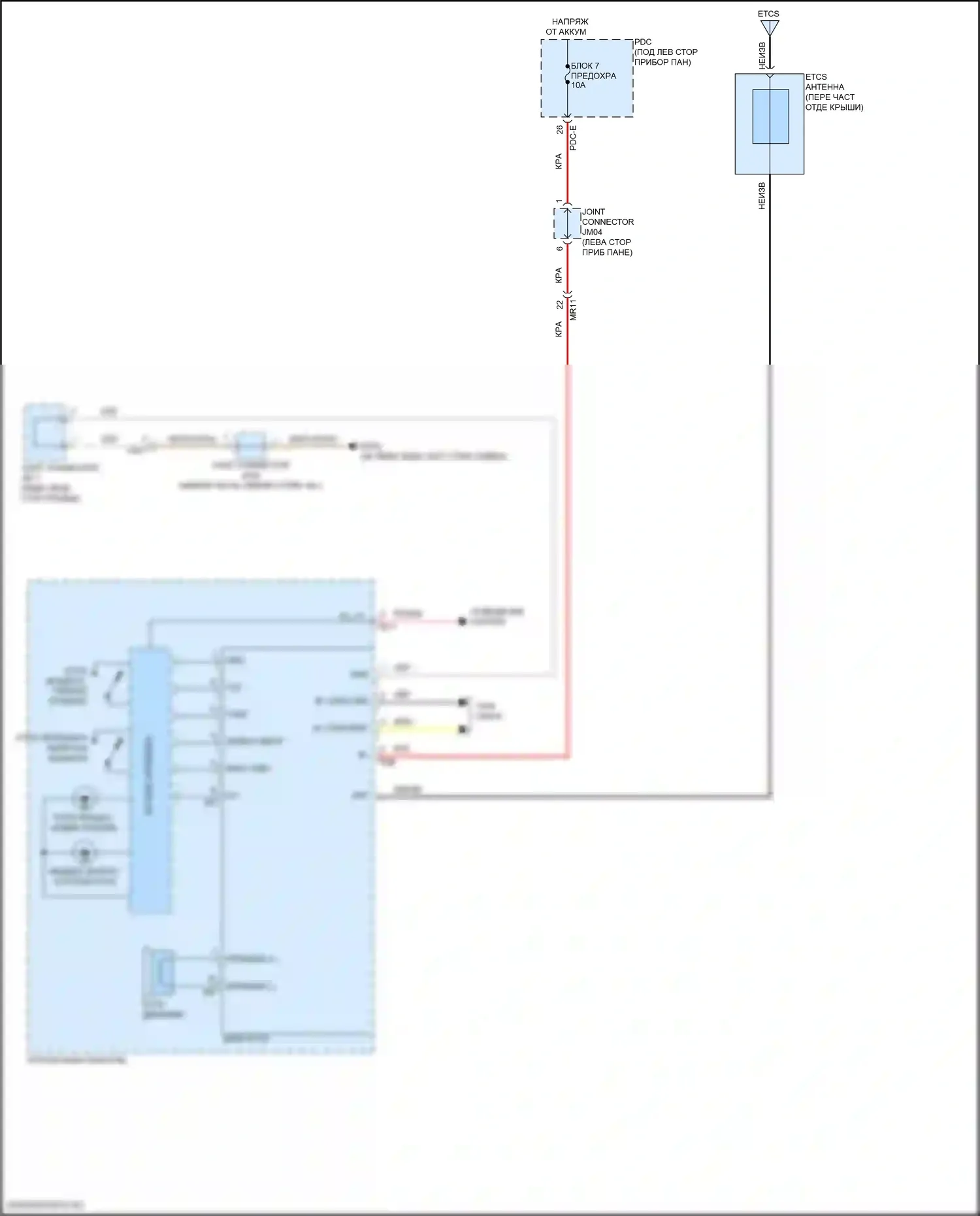 Sonata Hyundai VIII рестайлинг (2023-2024): Электросхема электронного сбора платы 