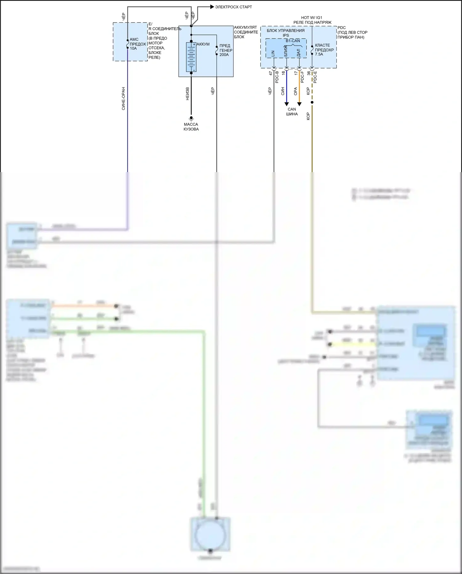 Sonata Hyundai VIII рестайлинг (2023-2024): 2,5л турбо, электросхема генератора 