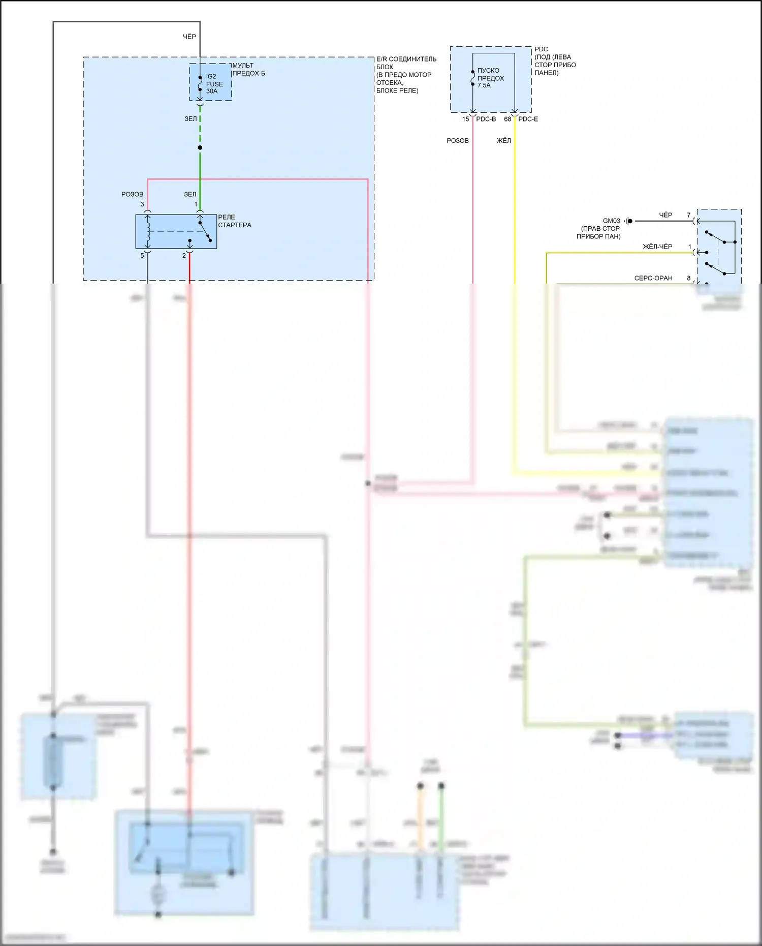 Sonata Hyundai VIII рестайлинг (2023-2024): 2,5л турбо, электросхема стартера 