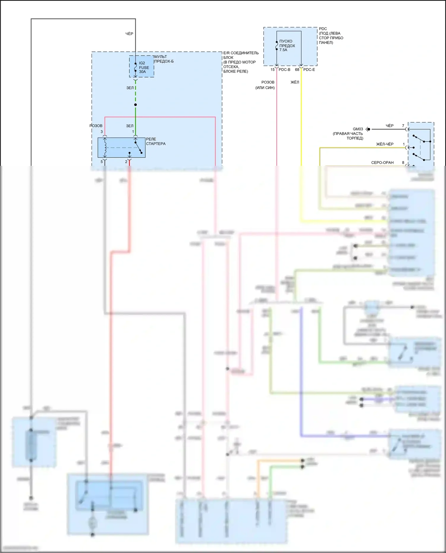 Sonata Hyundai VIII рестайлинг (2023-2024): 2,5л, электросхема стартера 