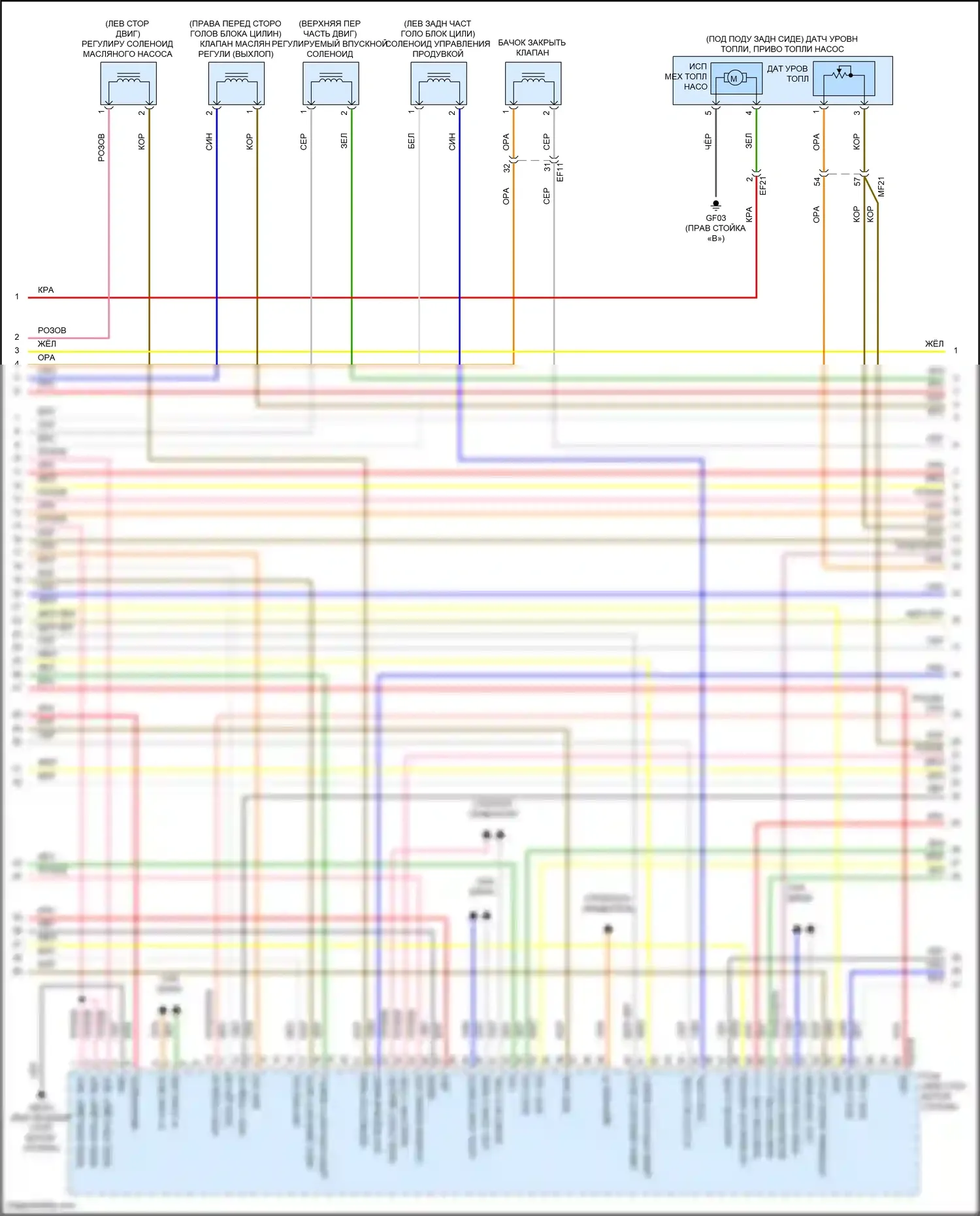 Sonata Hyundai VIII (2019-2023): Электросхема двигателя 2.5l (6 из 8) 