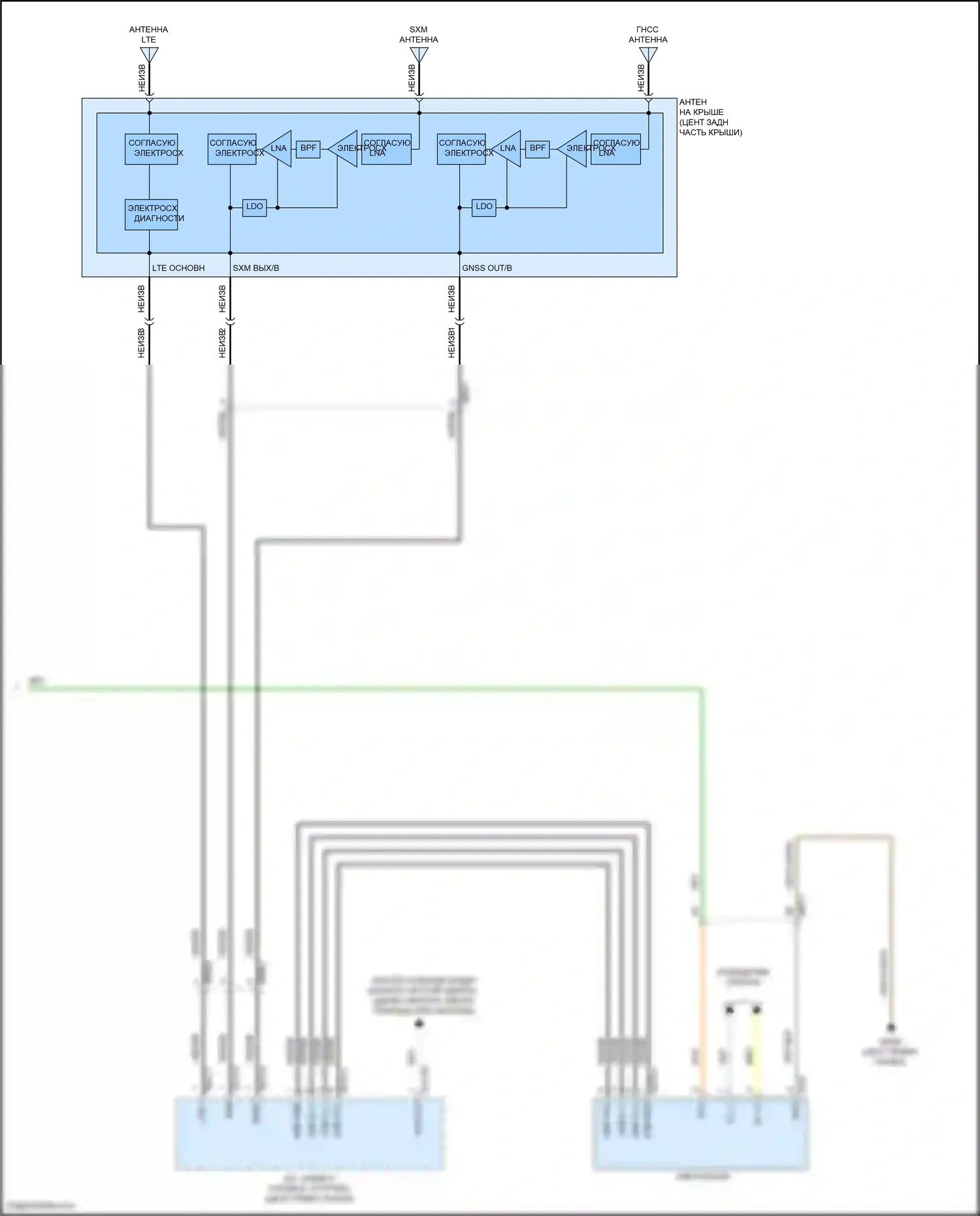 Sonata Hyundai VIII (2019-2023): Электросхема навигации, кроме гибридной без усилителя (4 из 4) 