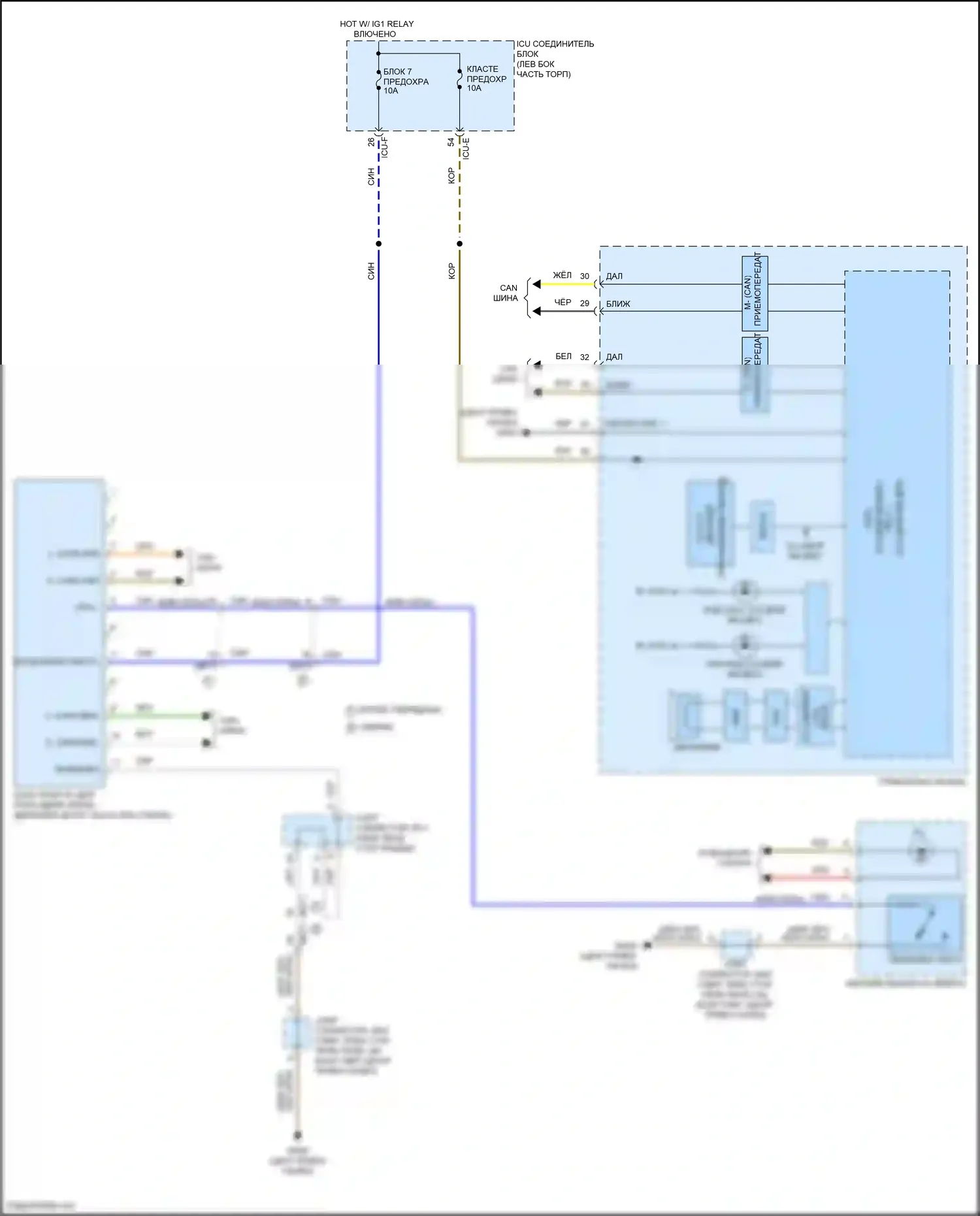 Sonata Hyundai VIII (2019-2023): Электросхема помощи в удержании полосы движения 