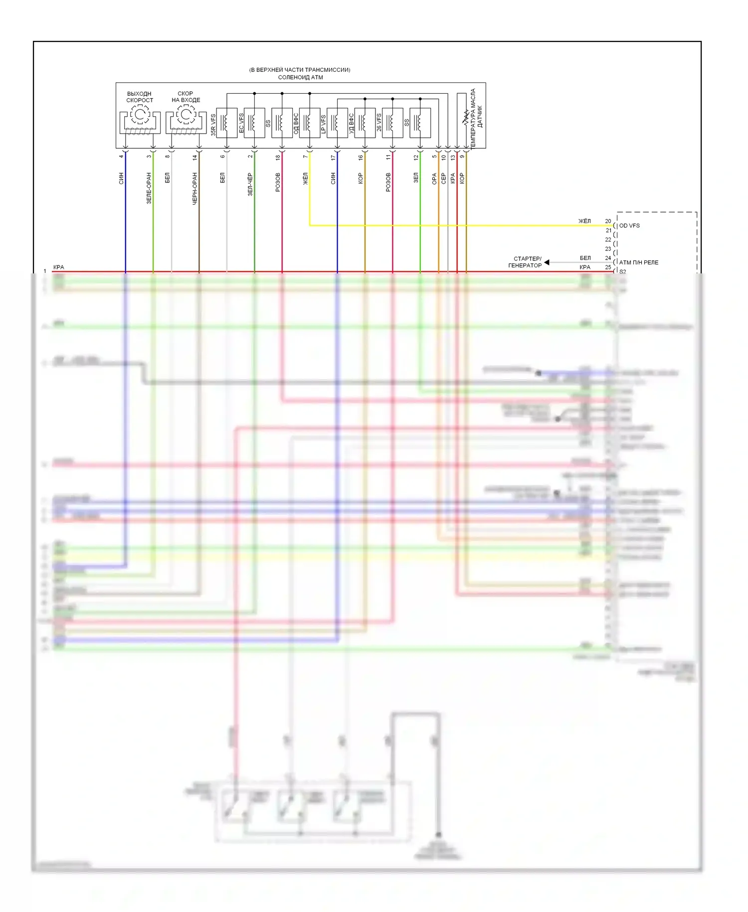 Tucson Hyundai II (2009-2015): Электросхема двигателя 2.4л (5 из 5) 