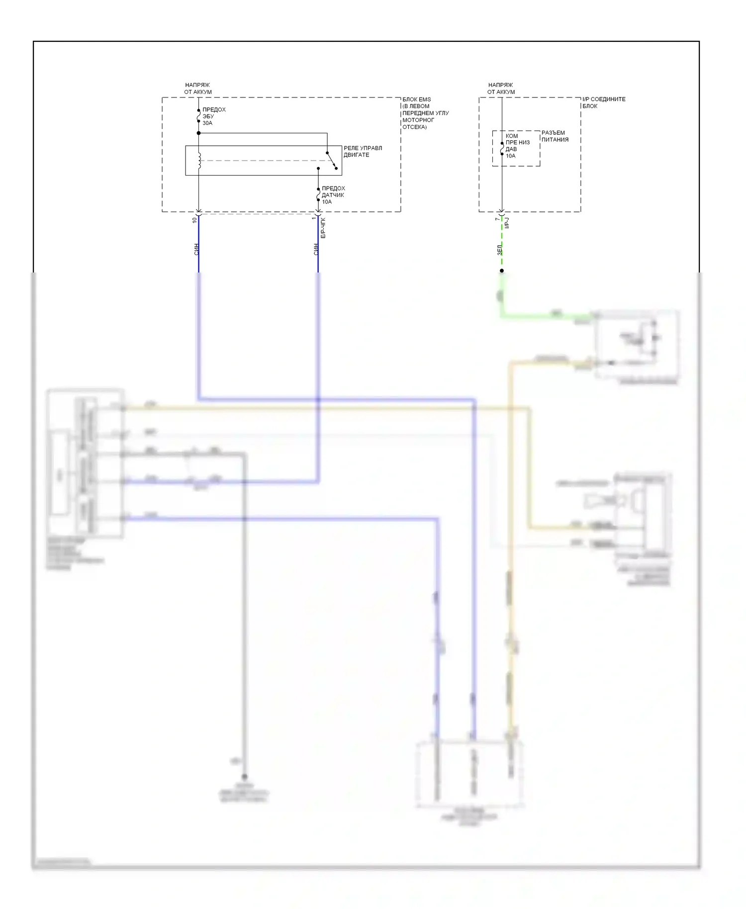 Tucson Hyundai II (2009-2015): Электросхема иммобилайзера 