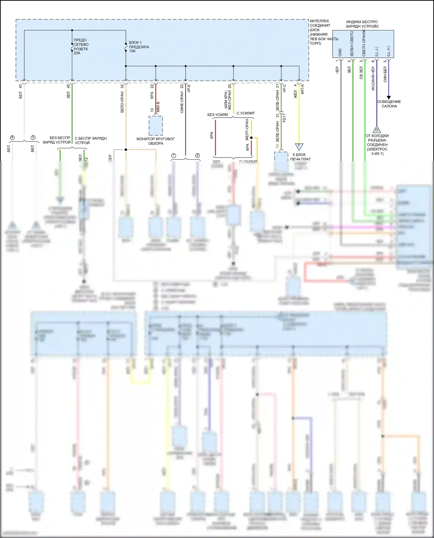 Tucson Hyundai III рестайлинг (2018-2021): Электросхема блока предохранителей реле (5 из 7) 