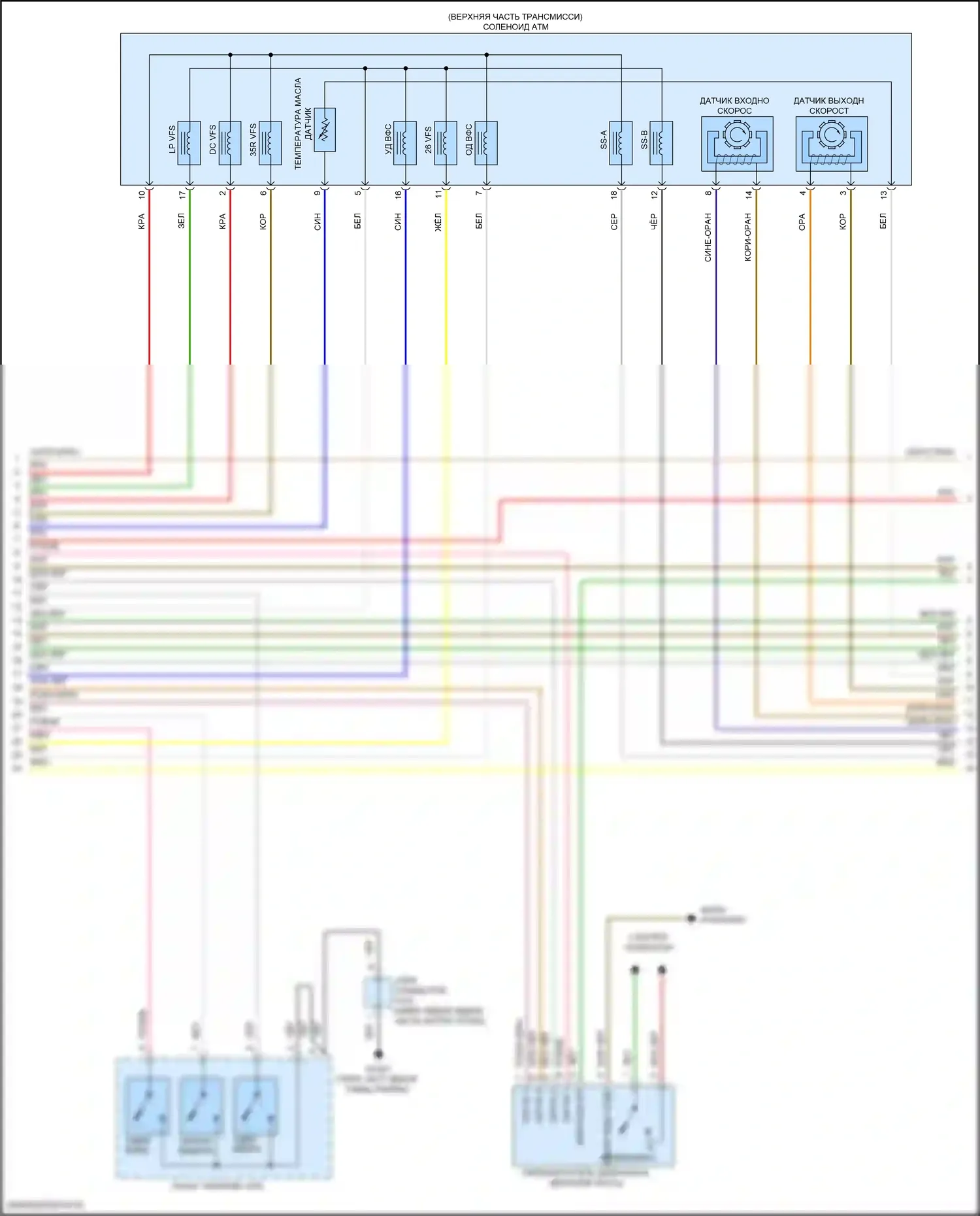 Tucson Hyundai III рестайлинг (2018-2021): Электросхема двигателя 2.4л (2 из 7) 