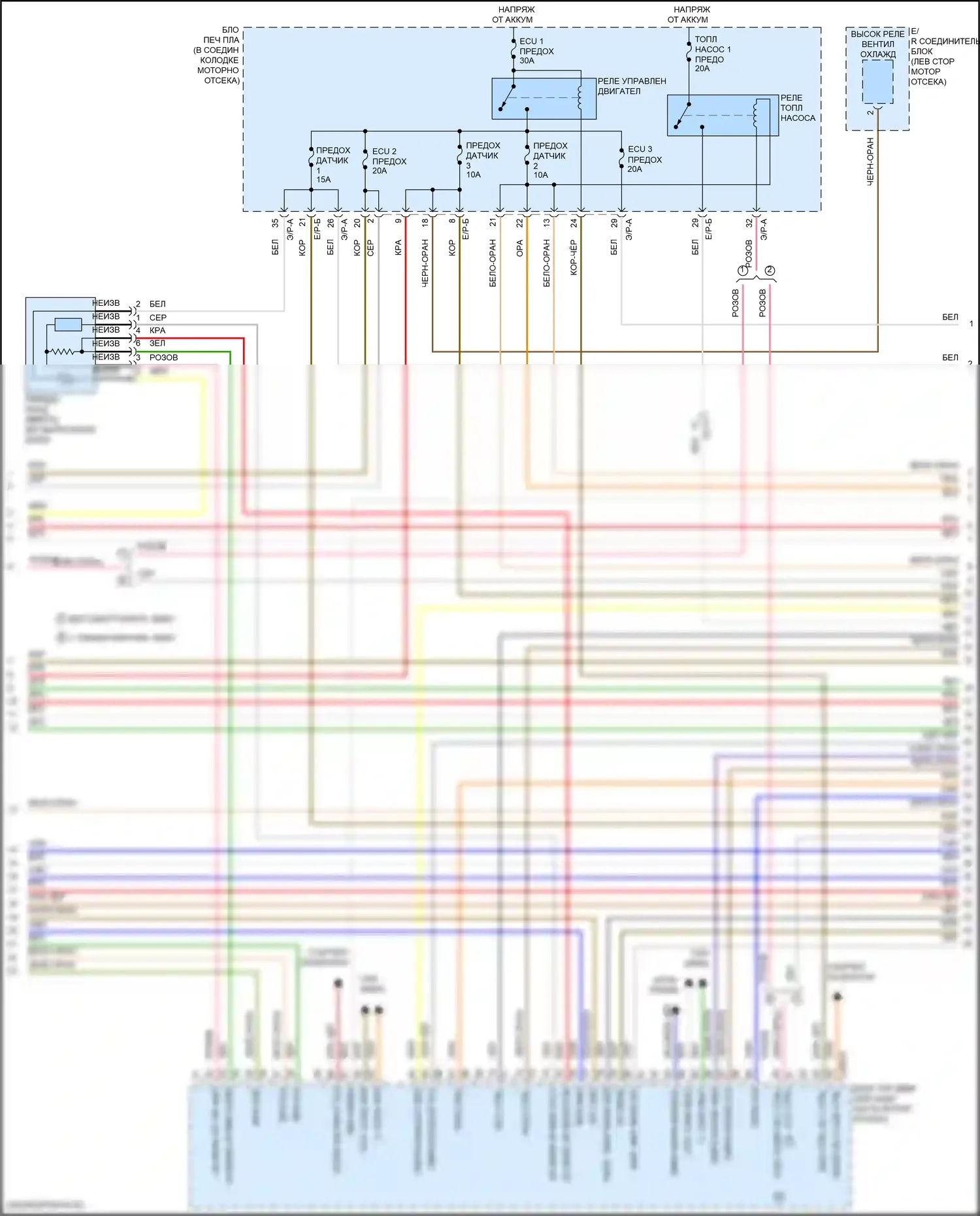 Tucson Hyundai III (2015-2018): Электросхема двигателя 1,6л турбо (3 из 5) 