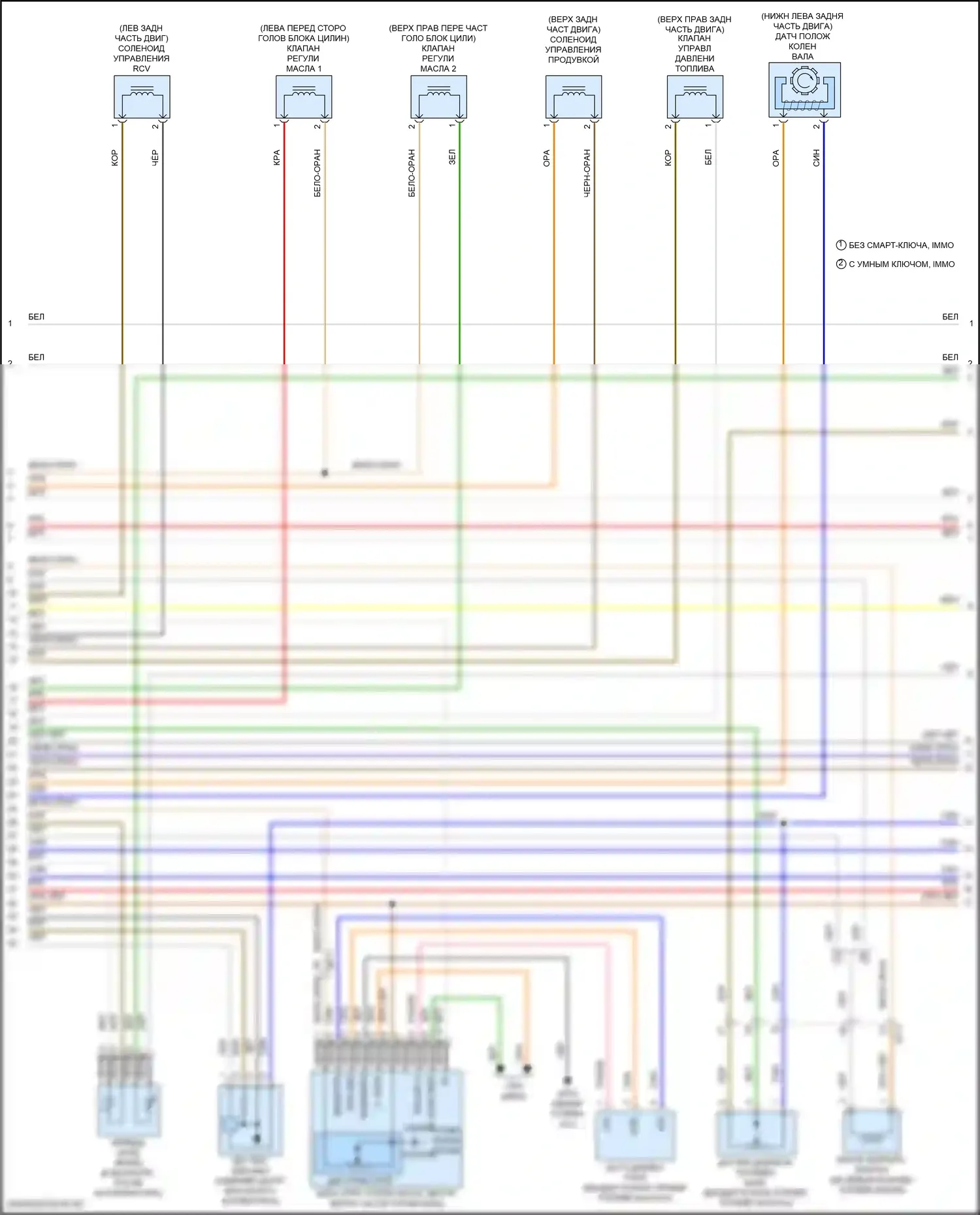Tucson Hyundai III (2015-2018): Электросхема двигателя 1,6л турбо (4 из 5) 