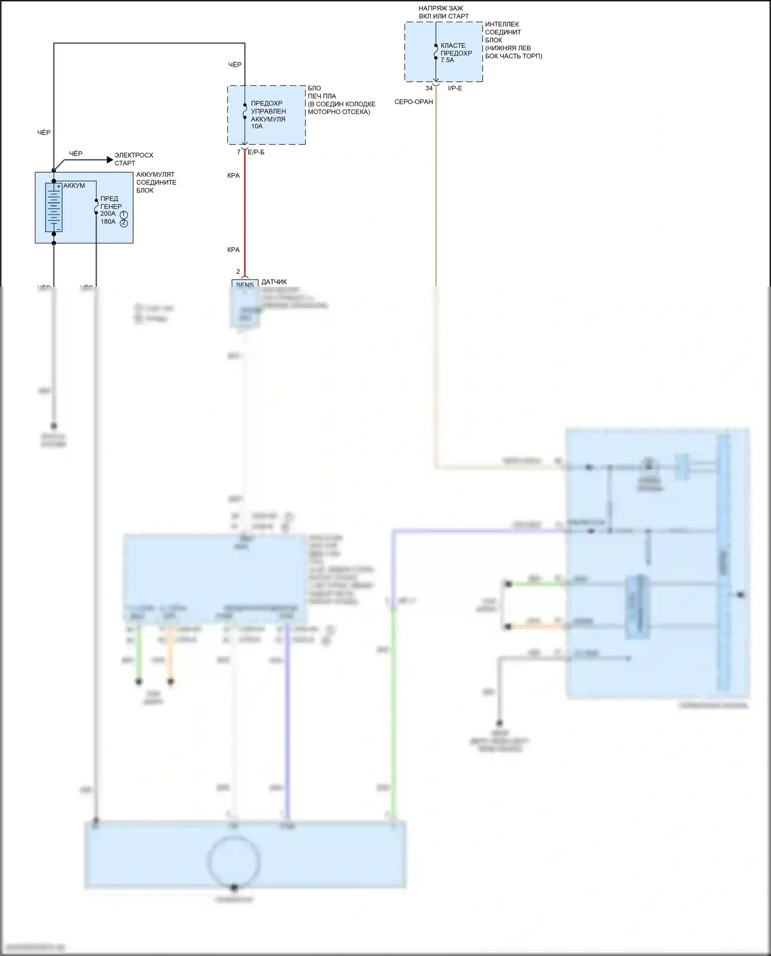 Tucson Hyundai III (2015-2018): Электросхема генератора 