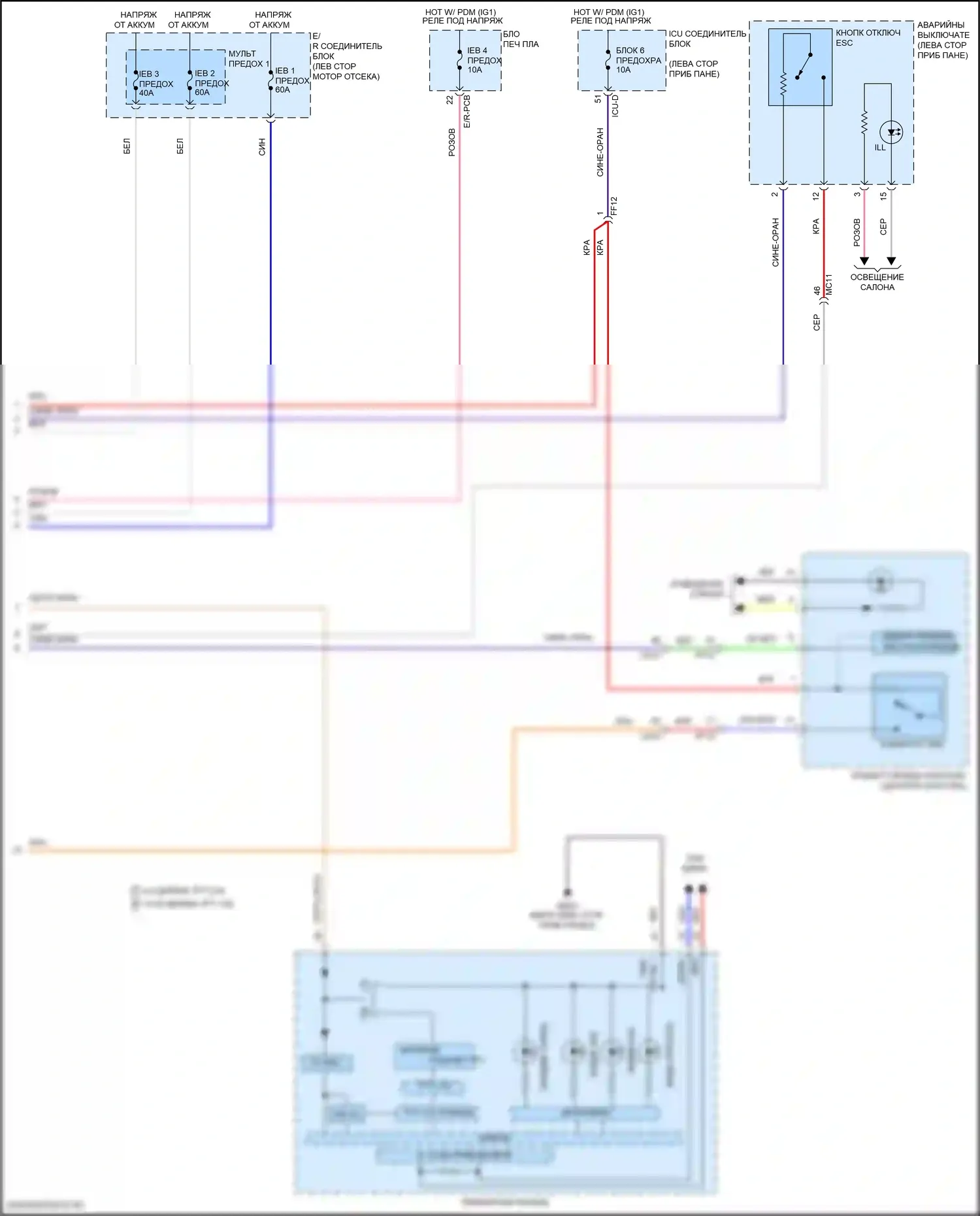 Tucson Hyundai IV (2020-2024): Антиблокировочная система abs электросхема, гибридная (3 из 3) 