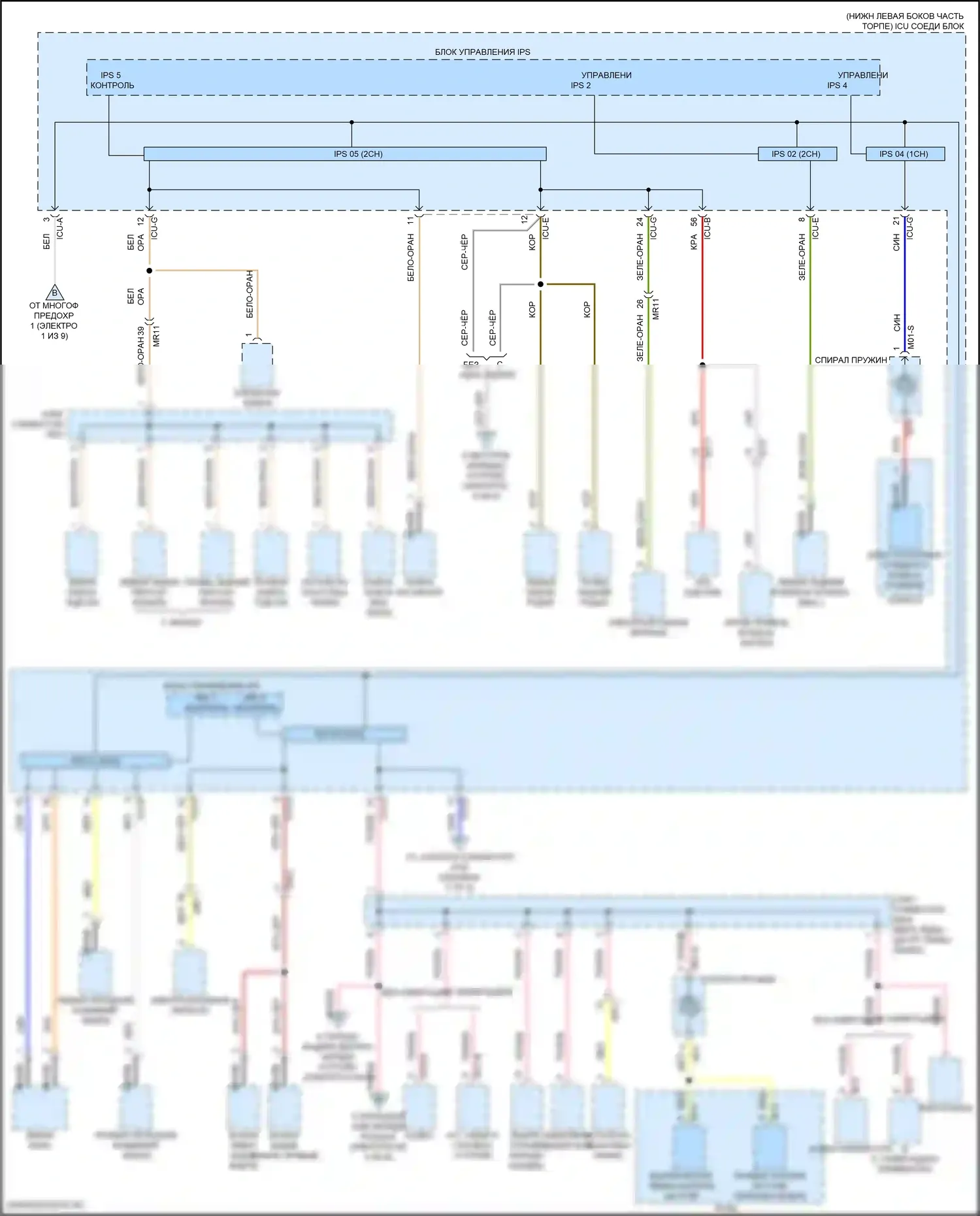 Tucson Hyundai IV (2020-2024): 1.6л турбогибрид, электросхема блока релейных предохранителей (8 из 9) 