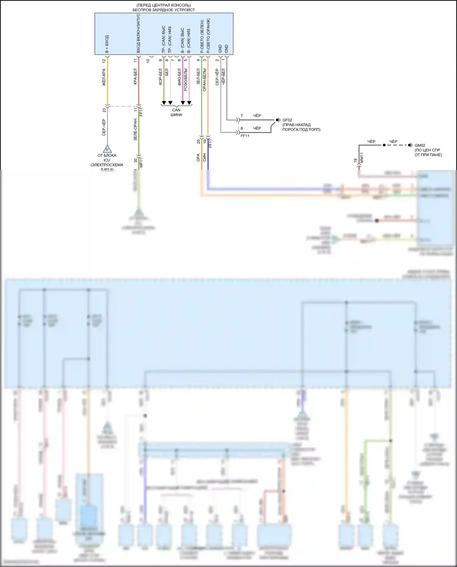 Tucson Hyundai IV (2020-2024): 1.6л турбогибрид, электросхема блока релейных предохранителей (9 из 9) 