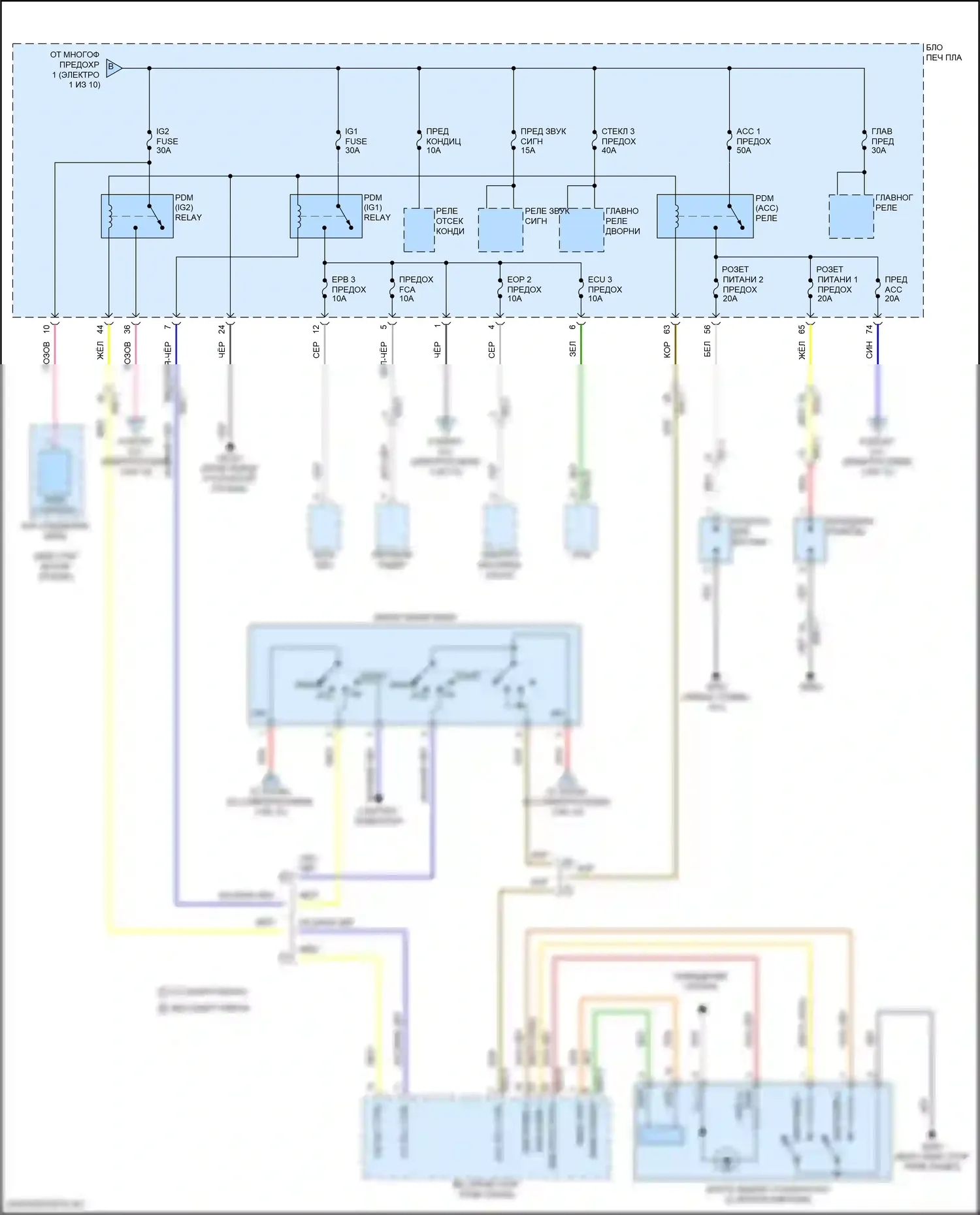 Tucson Hyundai IV (2020-2024): 2,5л, электросхема блока предохранителей реле, nx4a (2 из 10) 