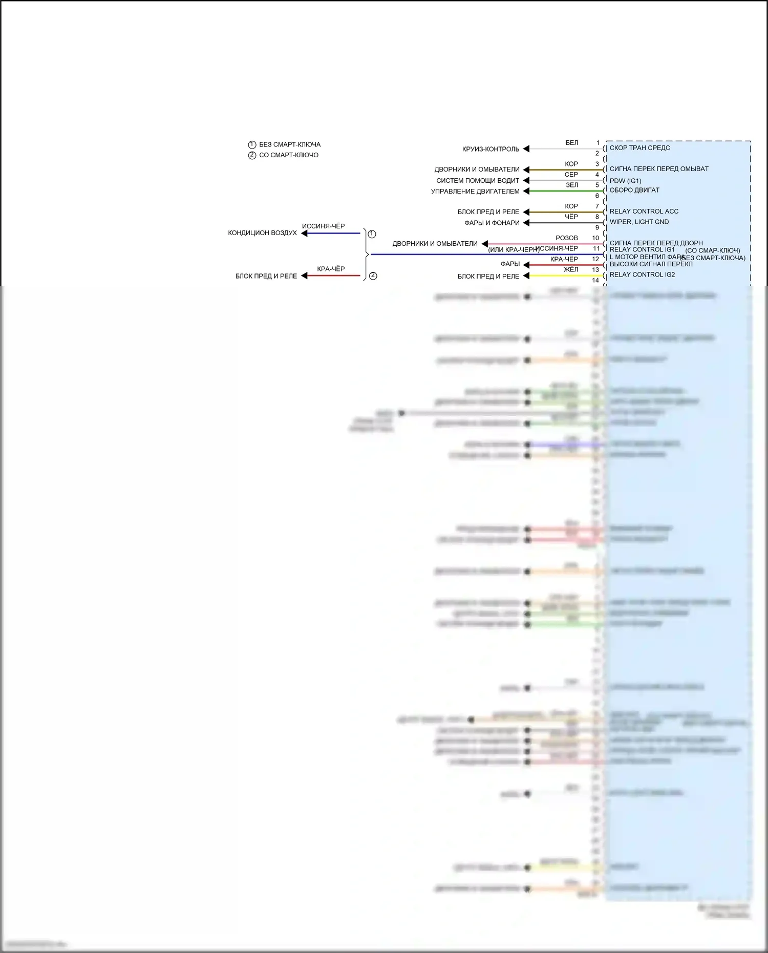 Tucson Hyundai IV (2020-2024): Электросхема встроенного блока управления, nx4a (2 из 2) 