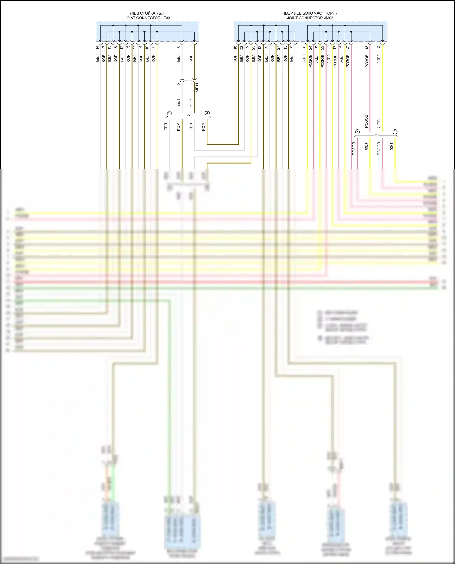 Tucson Hyundai IV (2020-2024): Can шина электросхема, за исключением гибридного nx4 (4 из 6) 