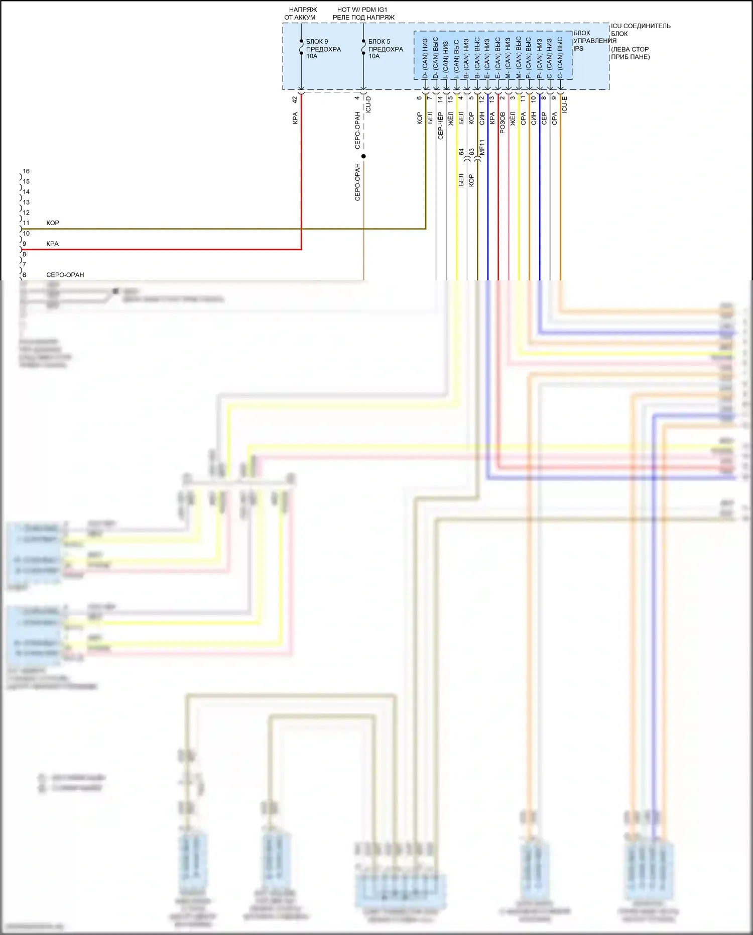 Tucson Hyundai IV (2020-2024): Can шина электросхема, за исключением гибридной nx4a (1 из 6) 