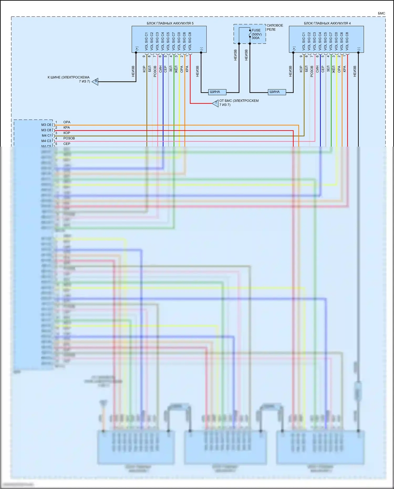 Tucson Hyundai IV (2020-2024): Электросхема двигателя 1.6л турбо гибрид, электросхема управления гибридом (6 из 7) 