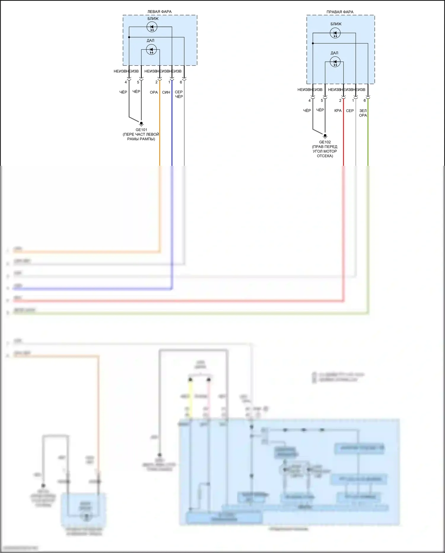 Tucson Hyundai IV (2020-2024): Электросхема автоламп, nx4a (2 из 2) 