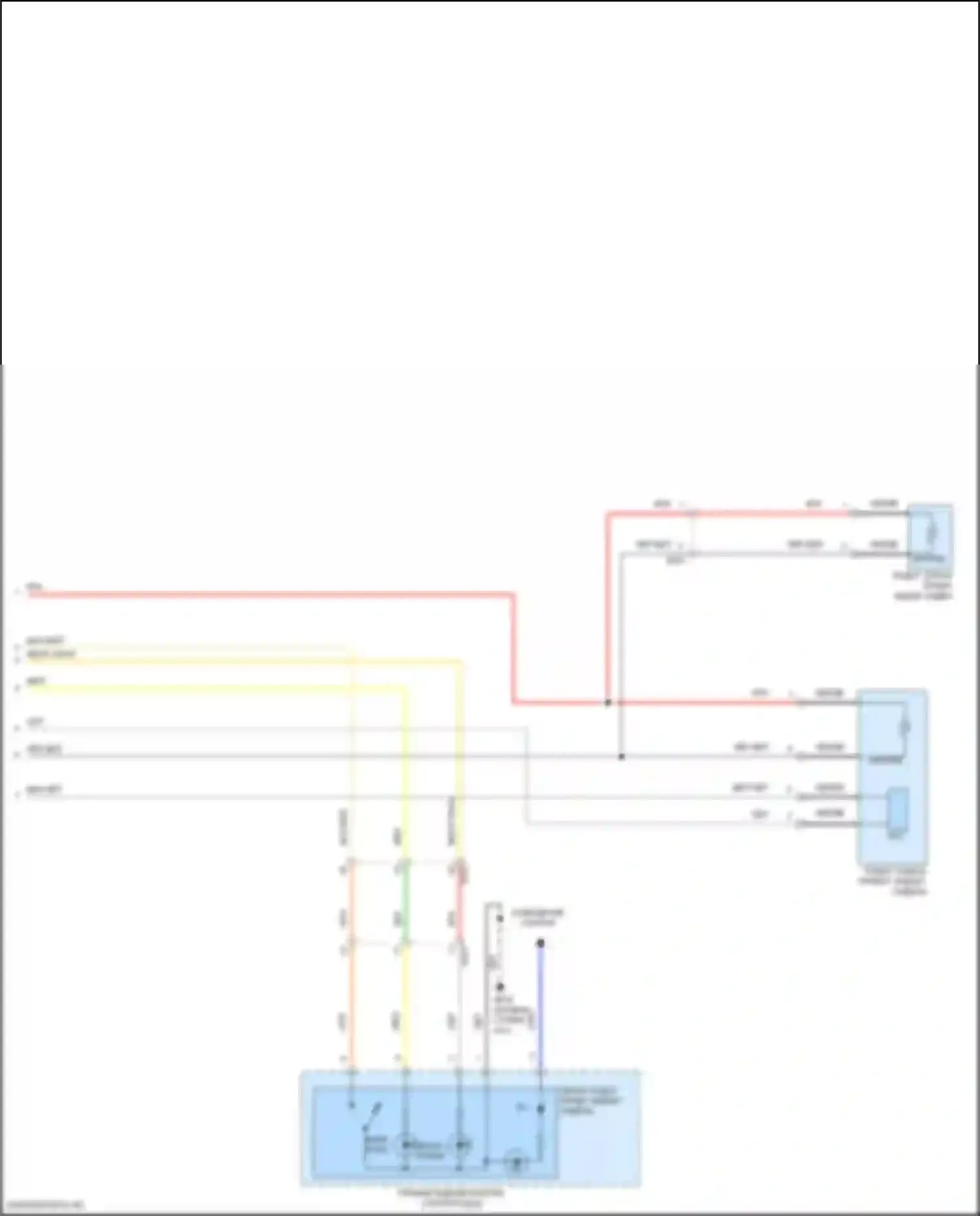 Tucson Hyundai IV (2020-2024): Электросхема задних обогреваемых сидений, кроме nx4a (2 из 2) 