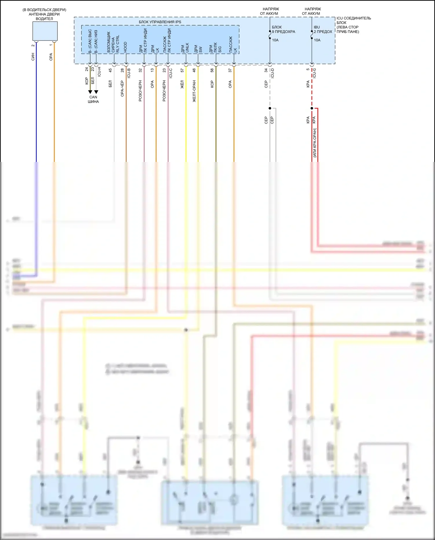 Tucson Hyundai IV (2020-2024): Электросхема защиты от взлома, кроме nx4a с nfc (3 из 5) 