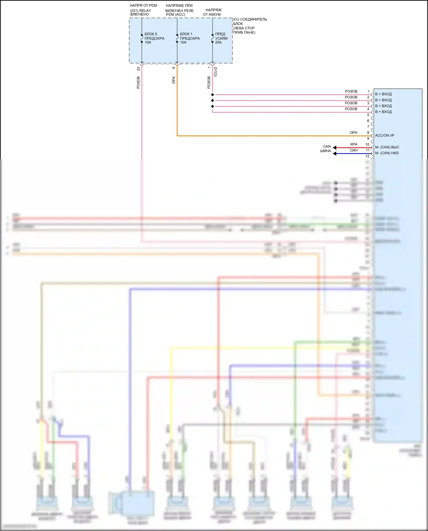 Tucson Hyundai IV (2020-2024): Электросхема навигации, гибрид с усилителем (5 из 5) 