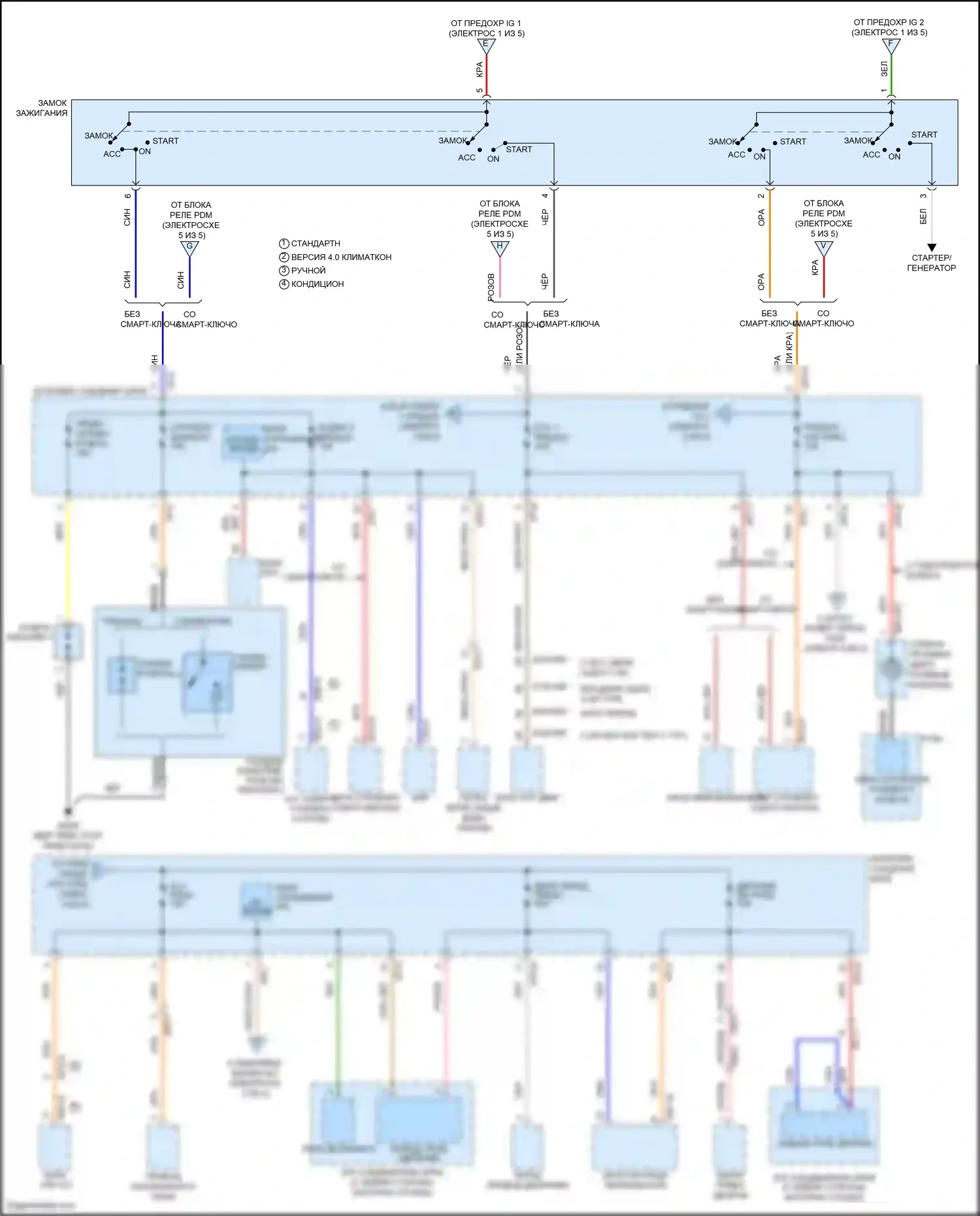 Veloster Hyundai I рестайлинг (2015-2017): Электросхема блока предохранителей реле (2 из 5) 